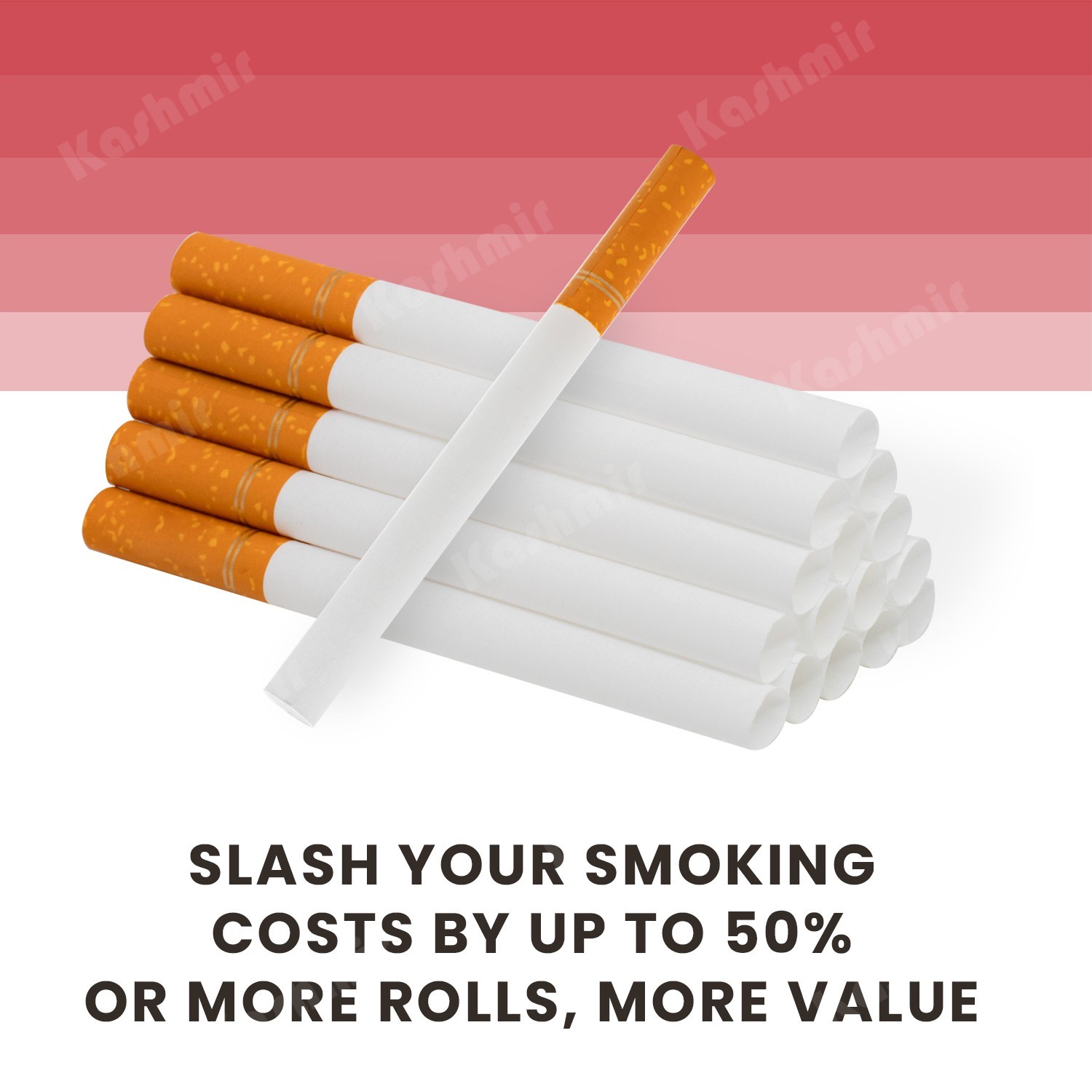 Roxwell Cigarette Tubes King Size Original Red Superior Quality 5 Box of 200 Ct