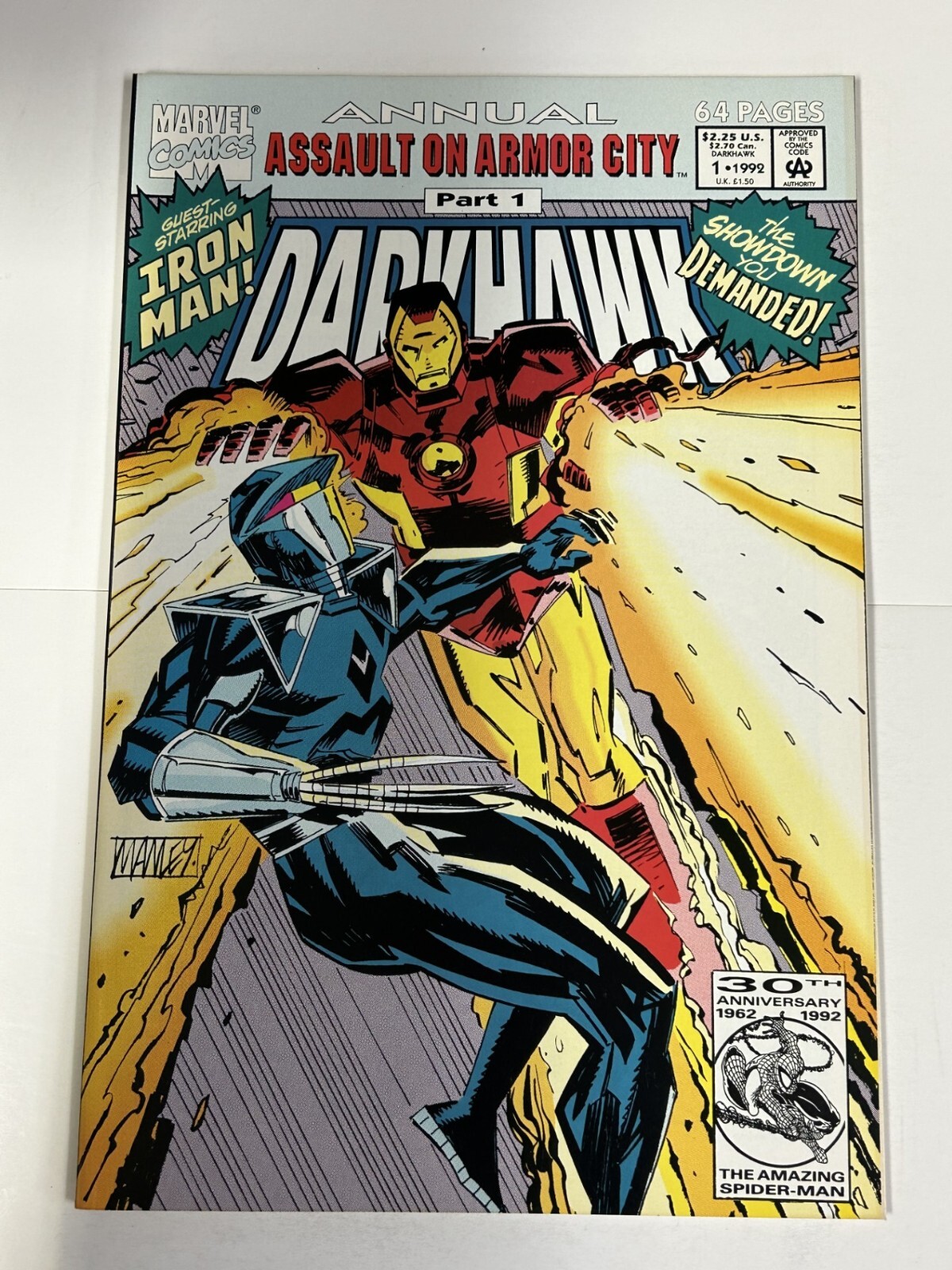 DARKHAWK ANNUAL #1 1992 NEAR MINT MARVEL COMICS b-476