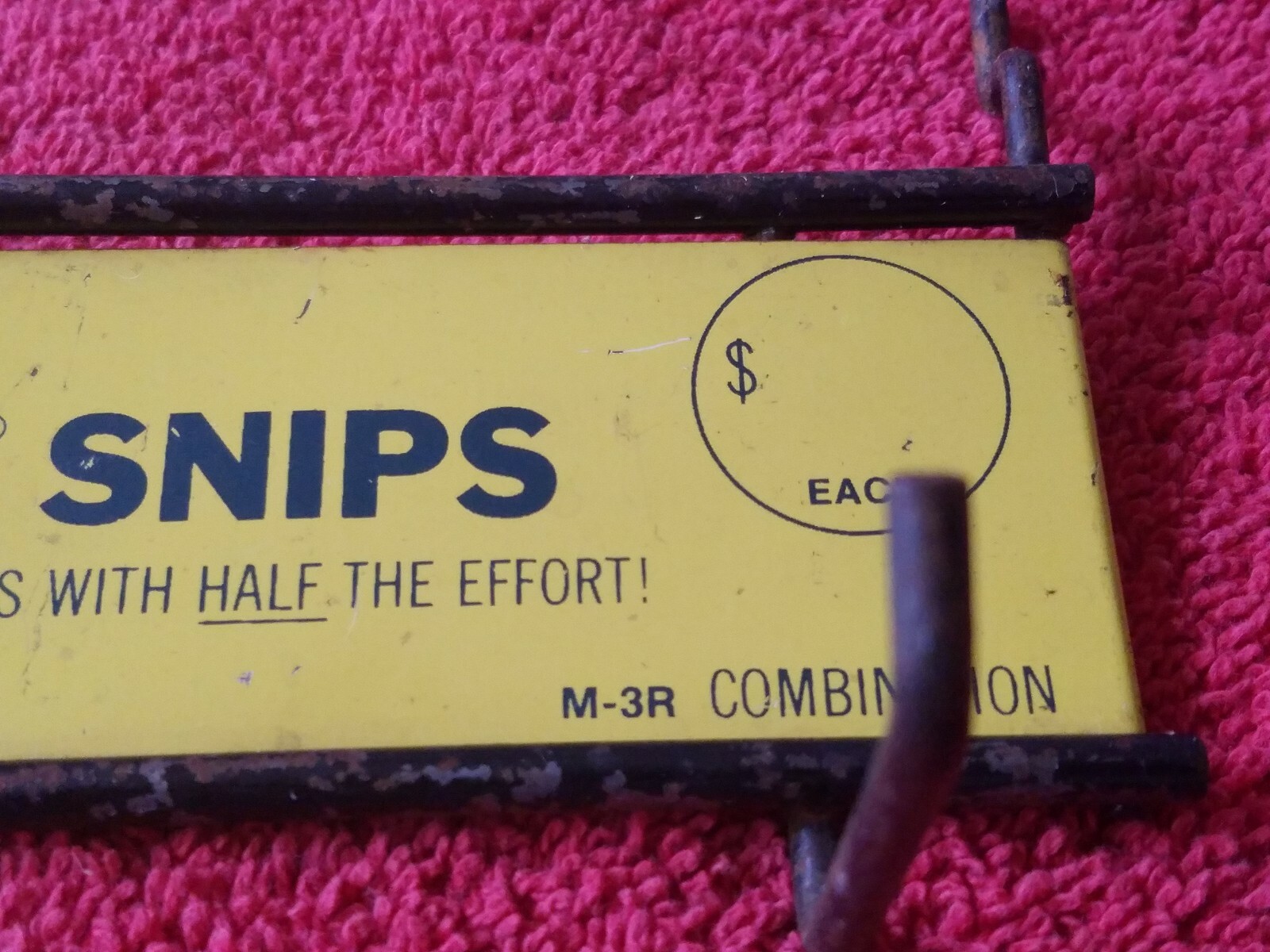 Vintage Wiss Metalmaster Snips Hanging Store Advertising Display USA