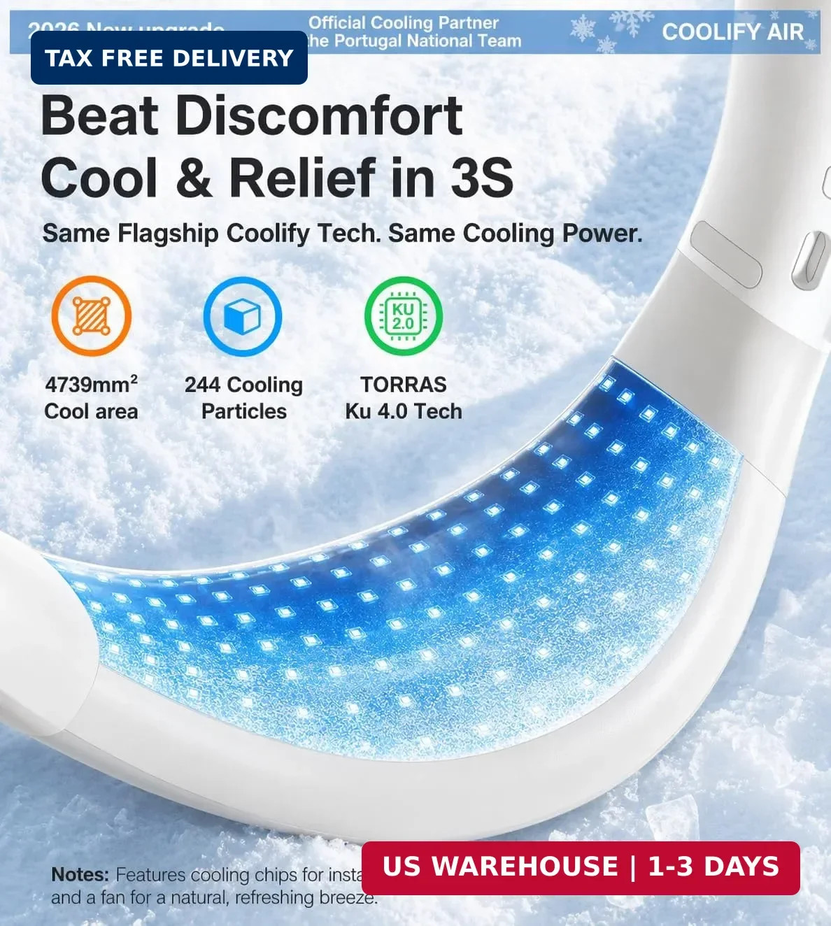 TORRAS COOLiFY Air 2026 Upgraded Neck Fan Air Conditioner, Dual-Airflow Pro Cool