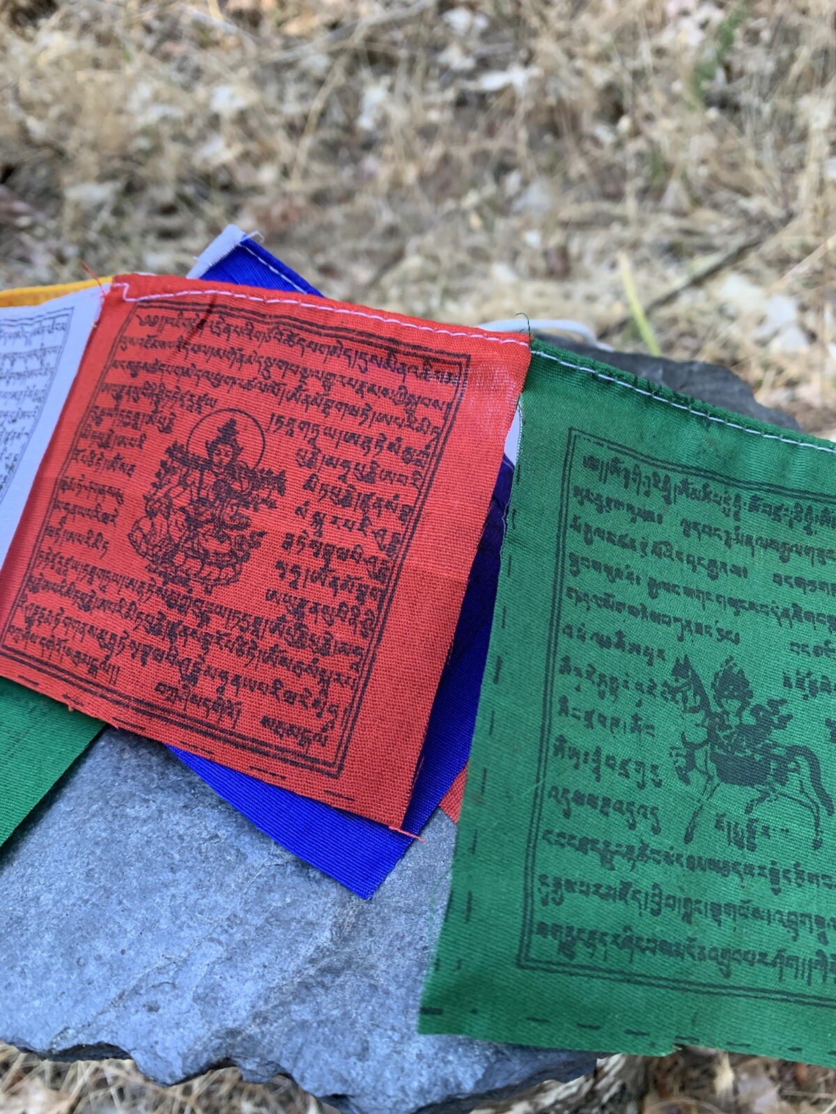 Tibetan Buddhist Prayer Flags Handmade in Nepal Mini Prayer Flags plus 1 FREE