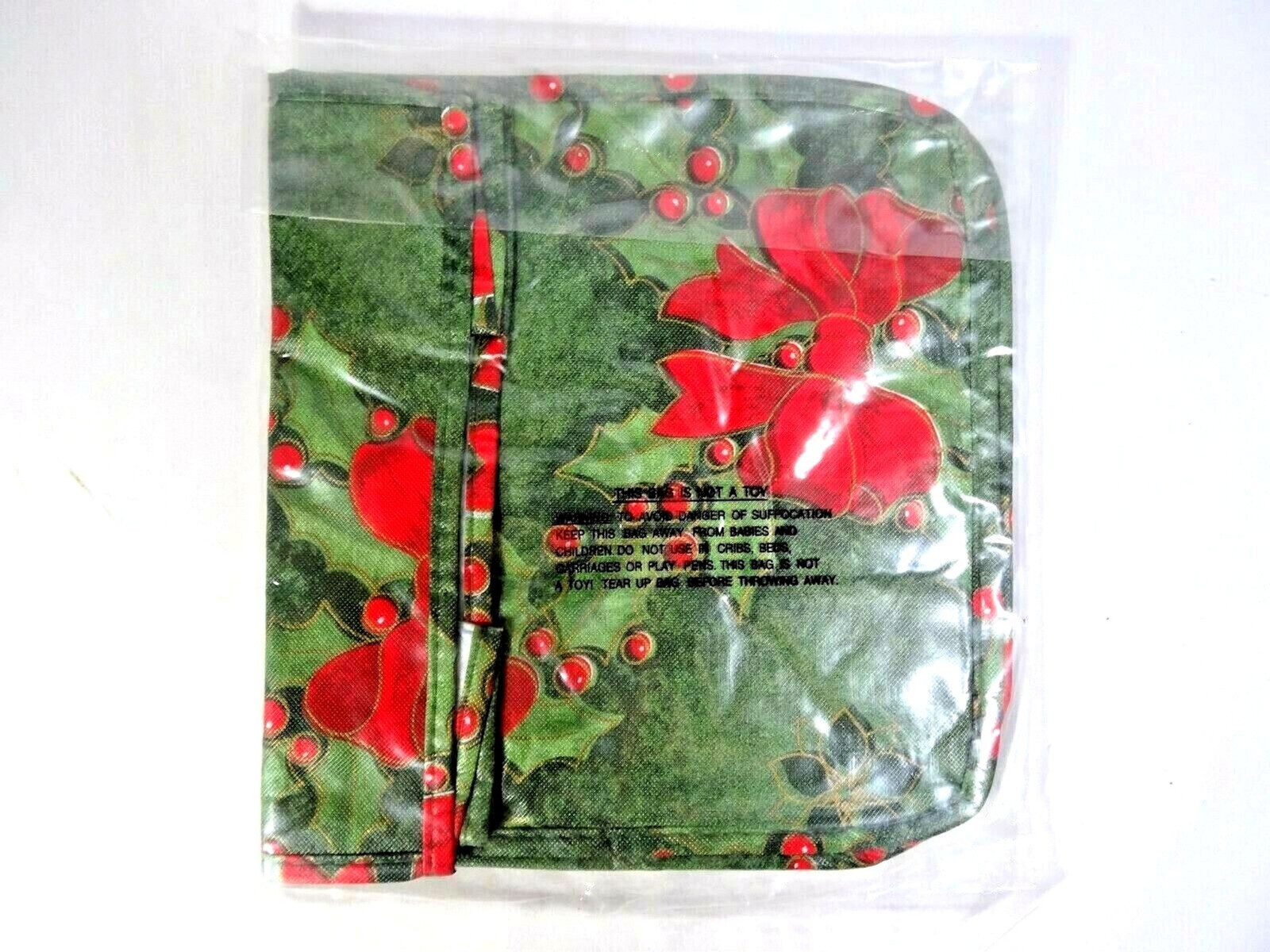 Holly Can Opener Appliance Cover 7.5 x 9.5 x 5-in Green Red Poinsettia Gift NEW
