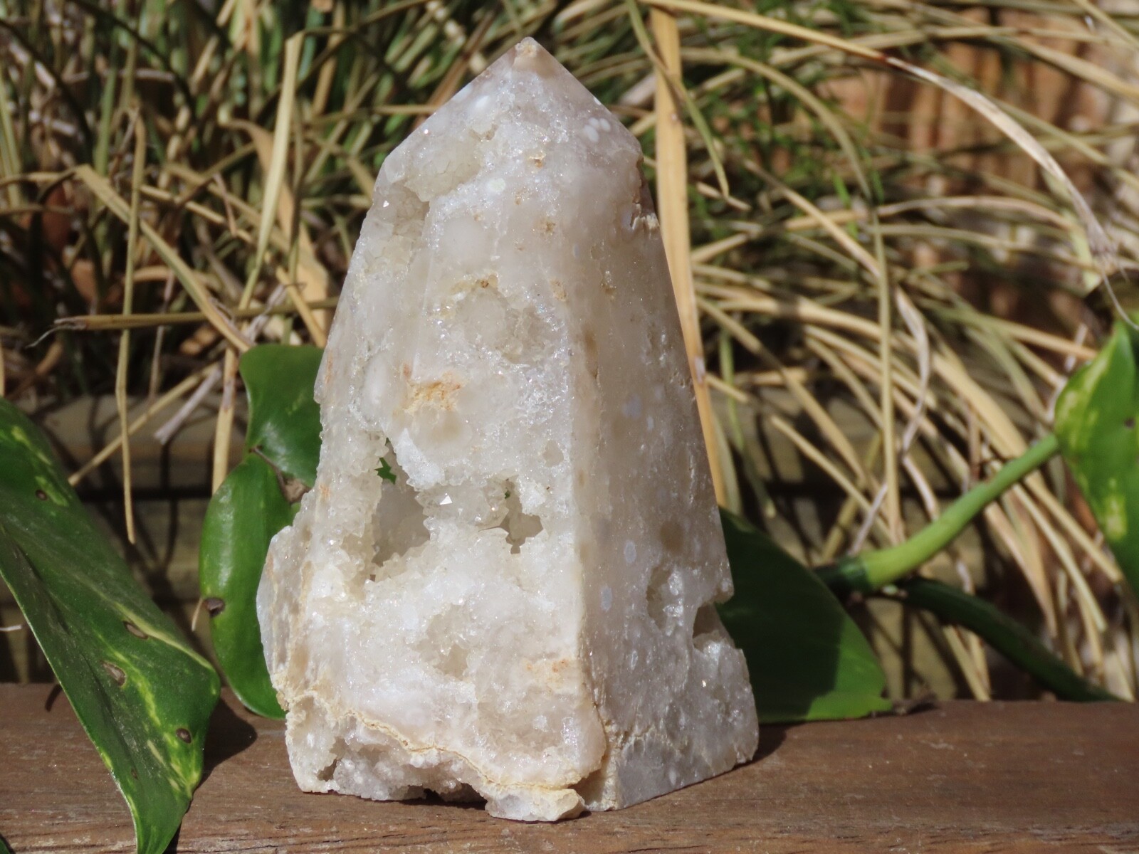 Large Snowflake Agate Druzy Crystal Generator 305grams 110mm Tall