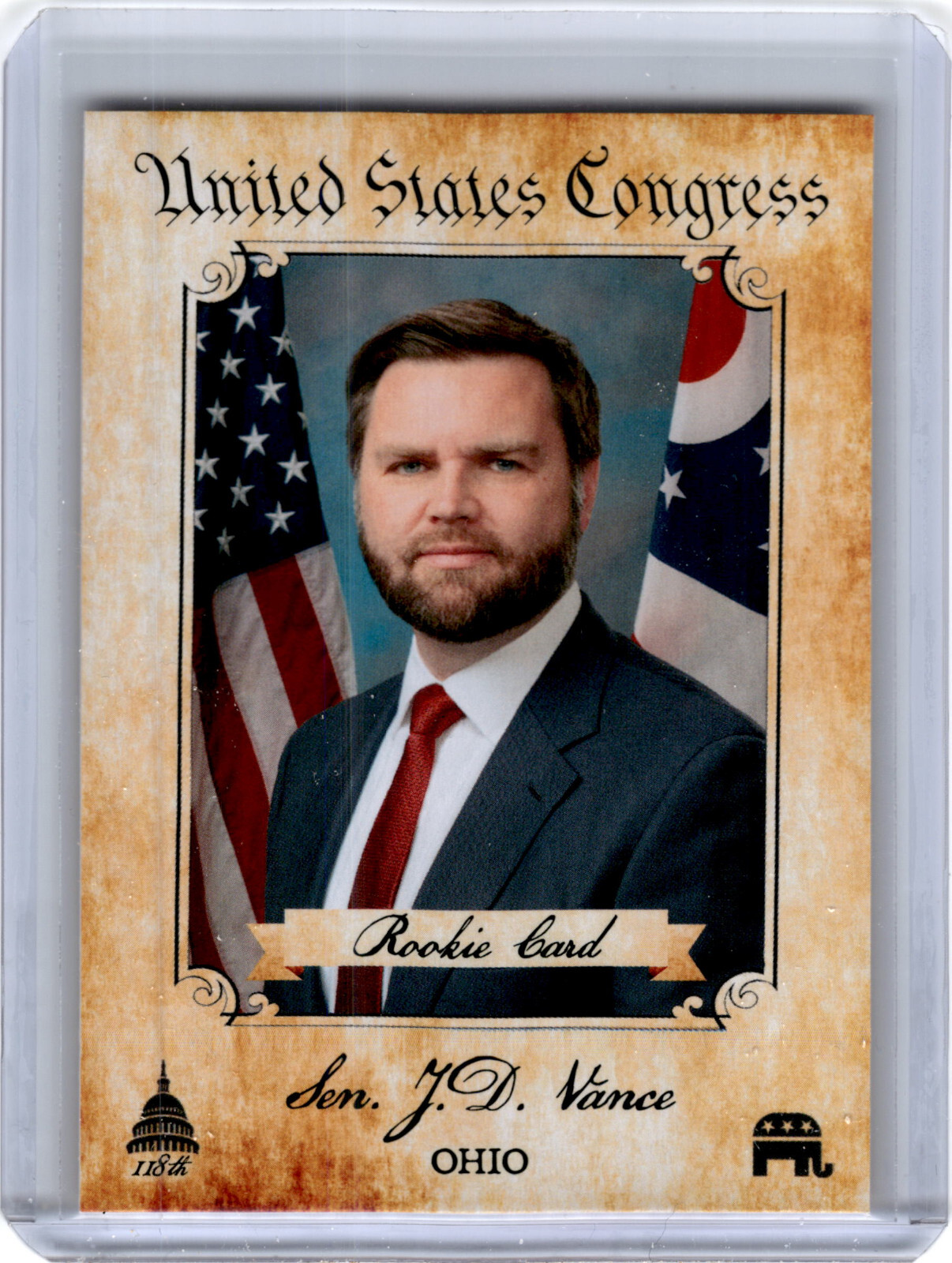 2023-24 Fascinating Cards Congress RC J.D. Vance Trump Vice President