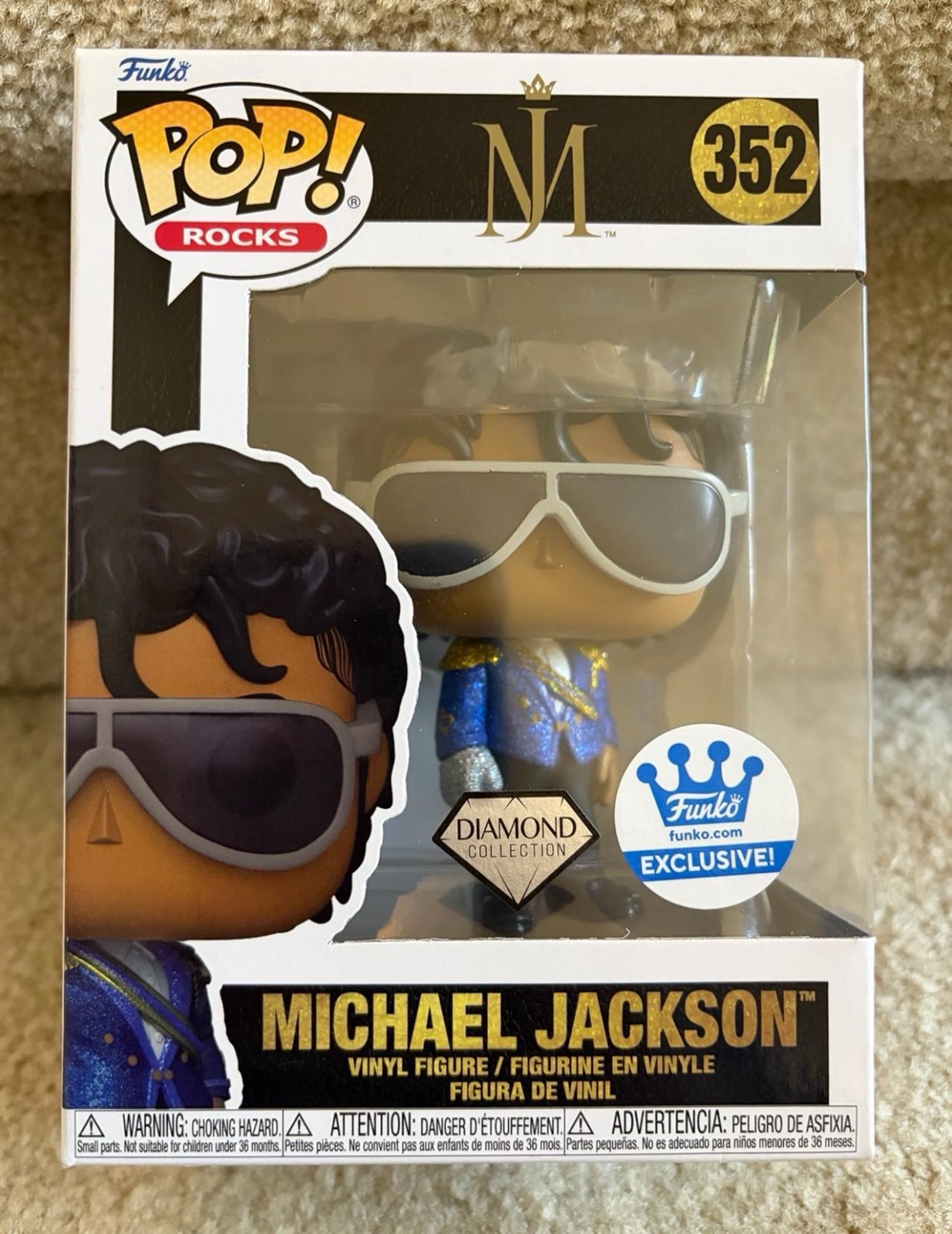 Funko Pop! Rocks Michael Jackson 1984 Grammys Diamond #352 Funko Shop Exclusive