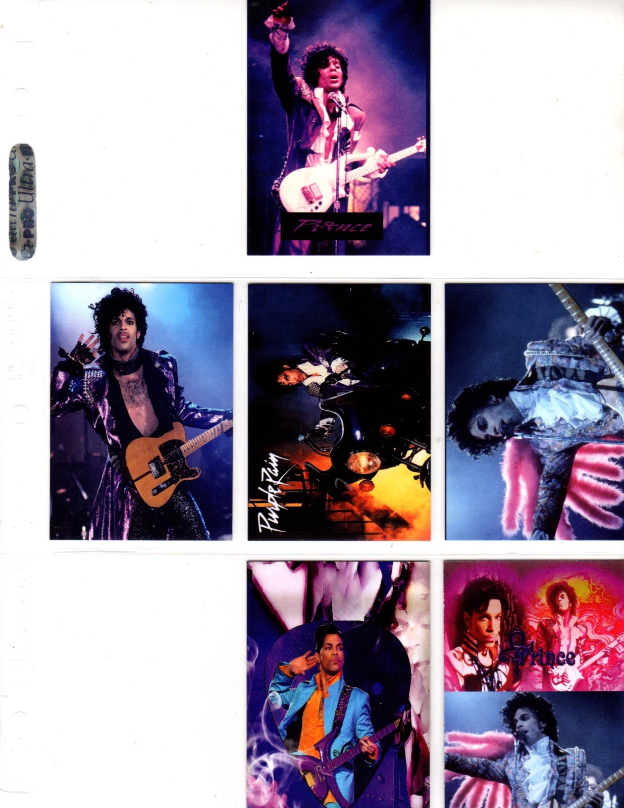PRINCE CUSTOM NOVELTY TRADING CARD 6 CARDS SET