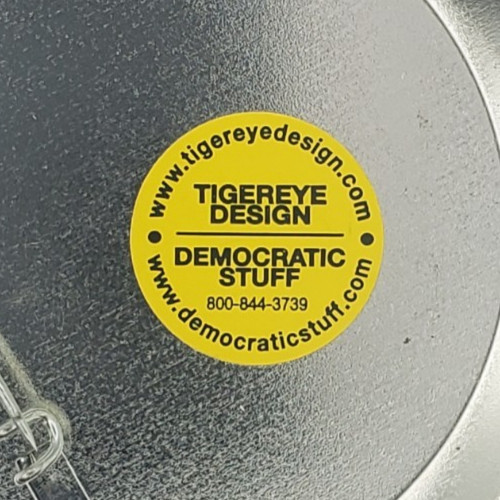 2008 Obama Yes We Can Campaign Red Version Pinback Button Tigereye Design
