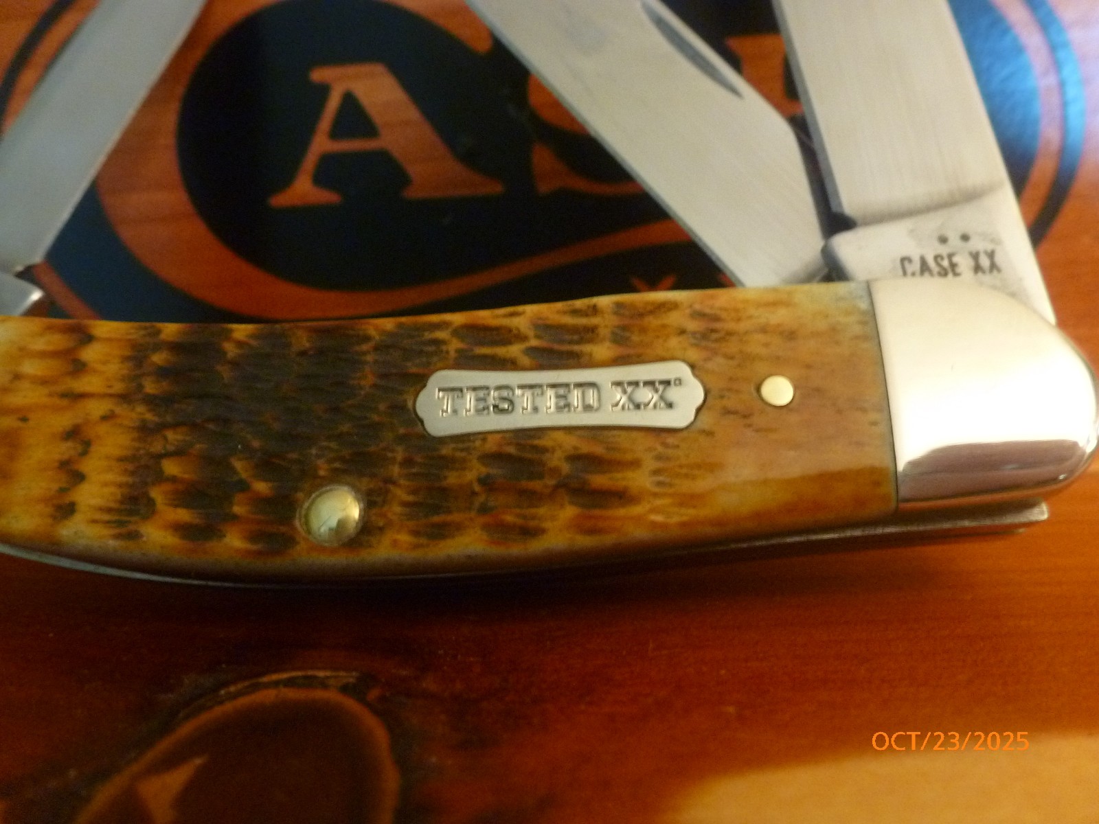 Case XX #51393 Burnt Amber Rogers Jig Bone 3-Blade Sowbelly TB6339CS New In Box