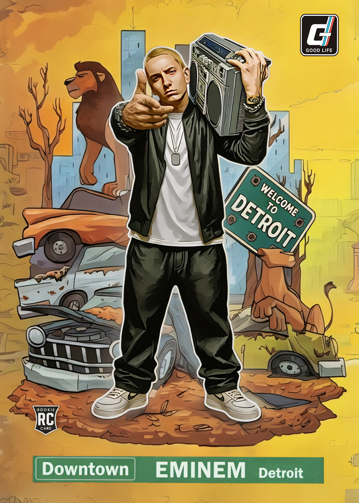 Eminem Slim Shady Marshall Mathers Trading Card Set Of 4