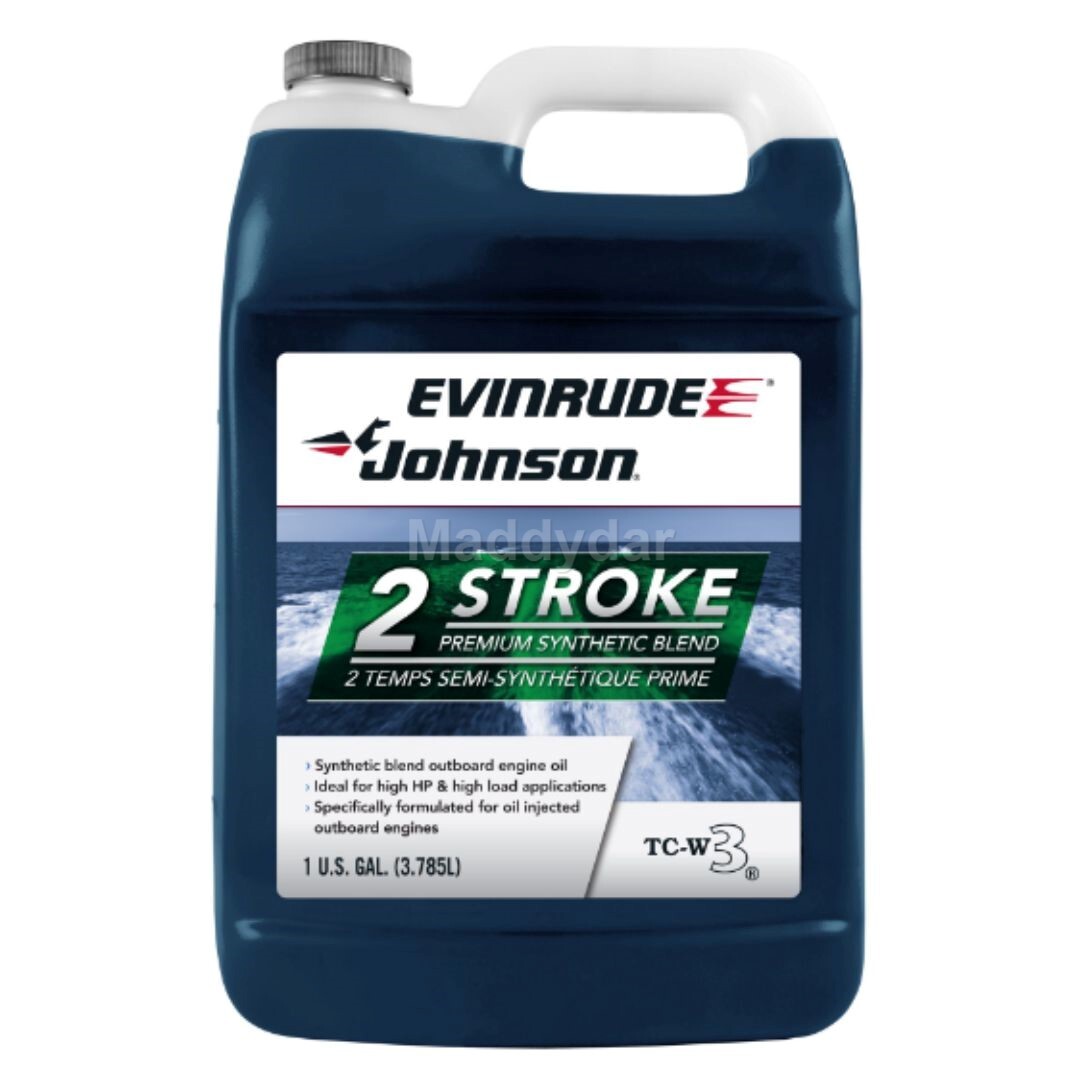 Evinrude/Johnson TC-W3 2Stroke Premium Synthetic Blend Outboard Engine Oil 1Gal.