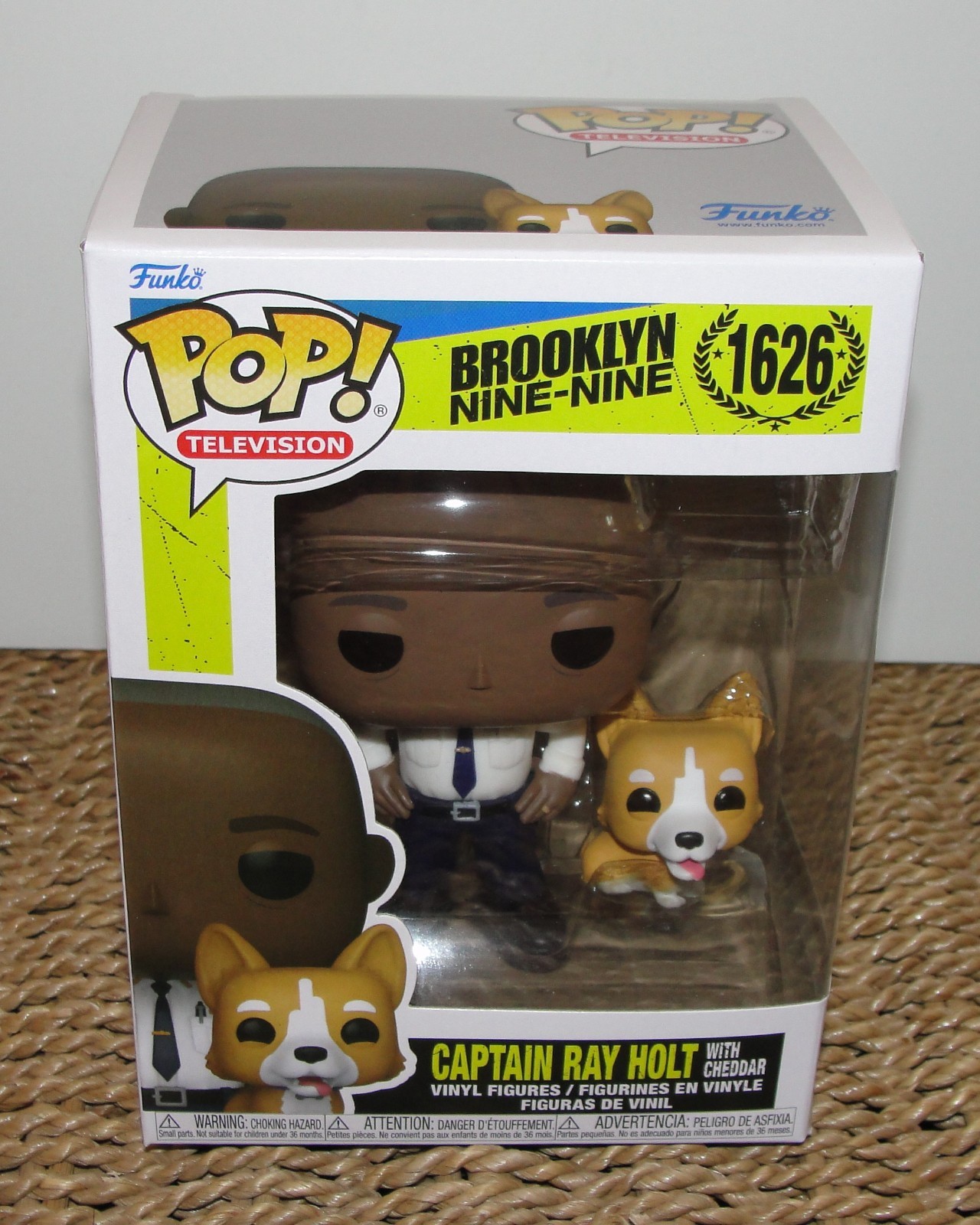 Captain Ray Holt & Cheddar Funko Pop Figure #1626 Brooklyn 9-Nine *Box Scuffs*
