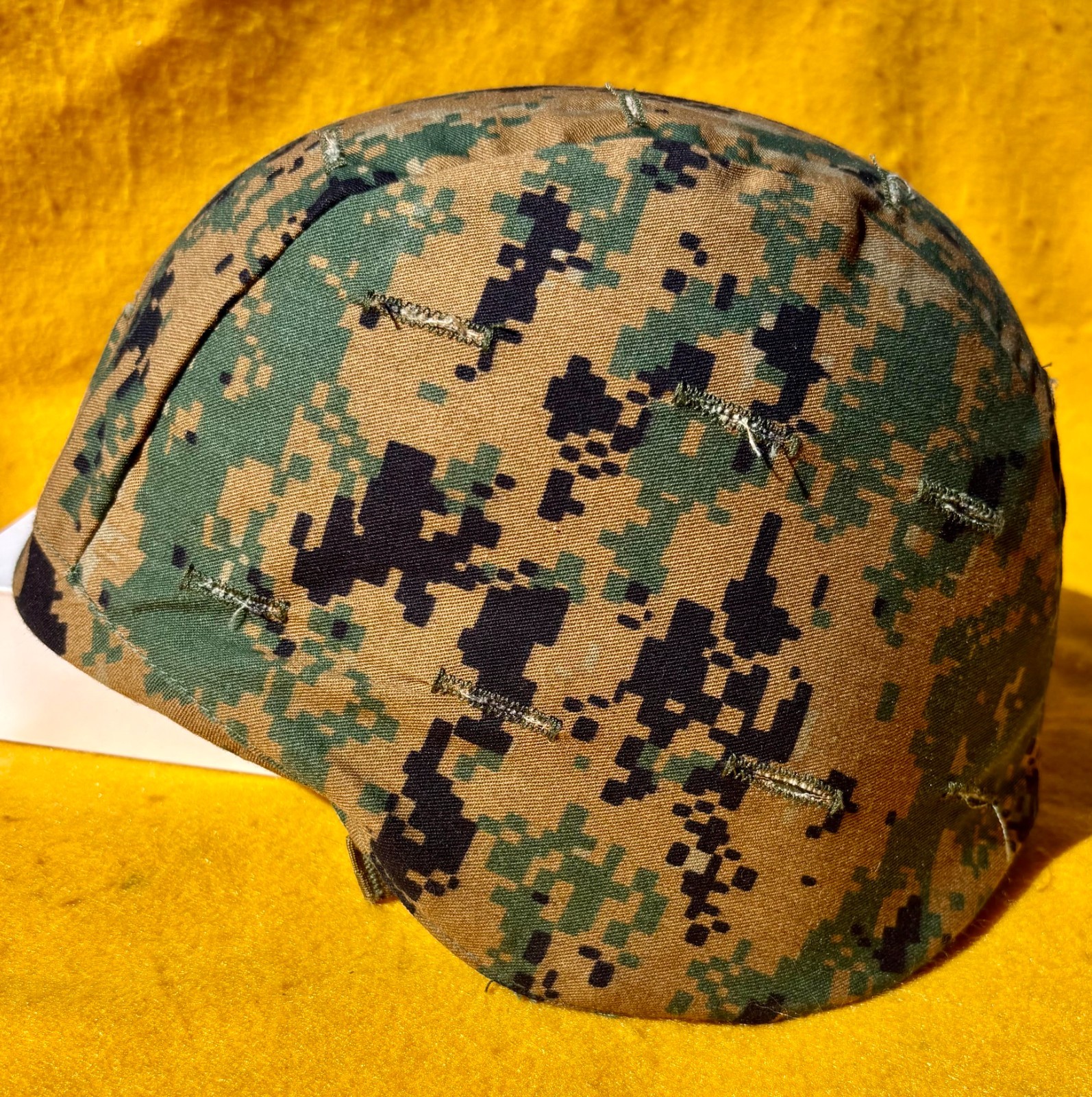 USMC System PASGT Lightweight Combat Ballistic Helmet + Cover Large VERY NICE!!