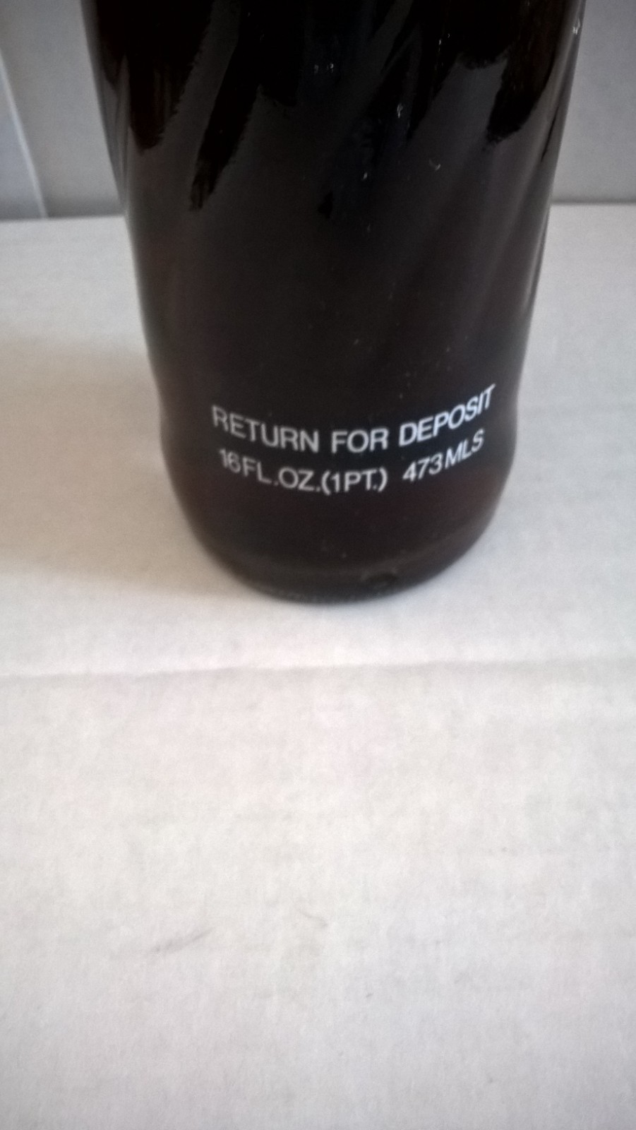 Vintage 1970s Pepsi One Pint Full Glass Bottle Money Back – 16 fl oz – SEALED