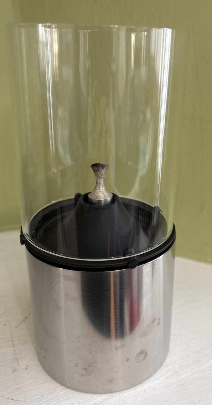 Stelton oil lamp by erik magnussen stainless steel