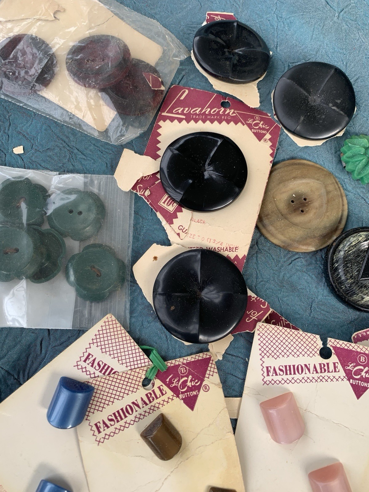 Assorted Lot Of Vintage Buttons Sew On -Variety Of Sets