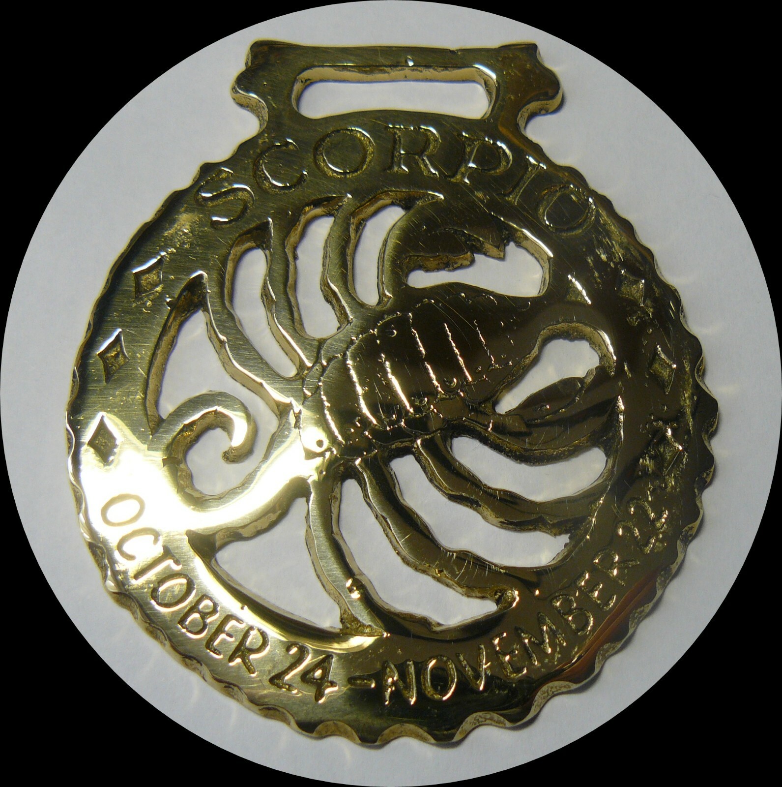 SCORPIO Astrology Horse brass (N747)