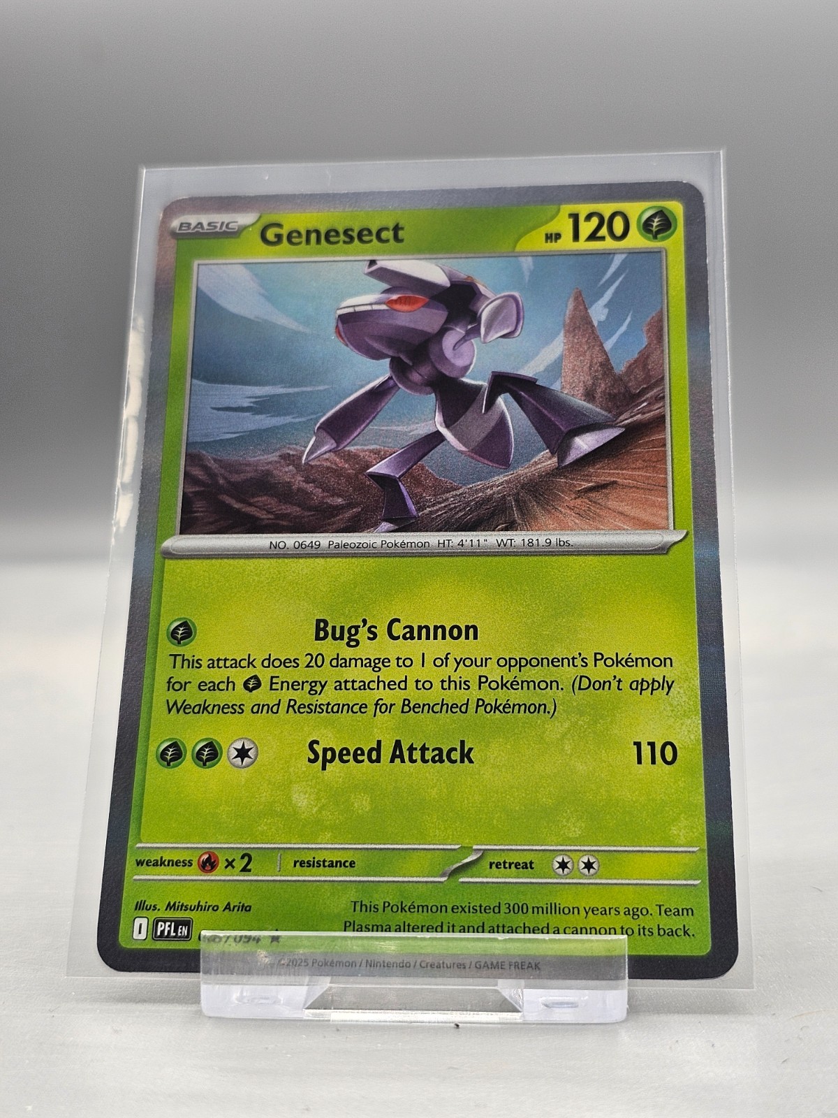 008/094 Genesect : Rare Holo Card : Phantasmal Flames : Pokemon TCG