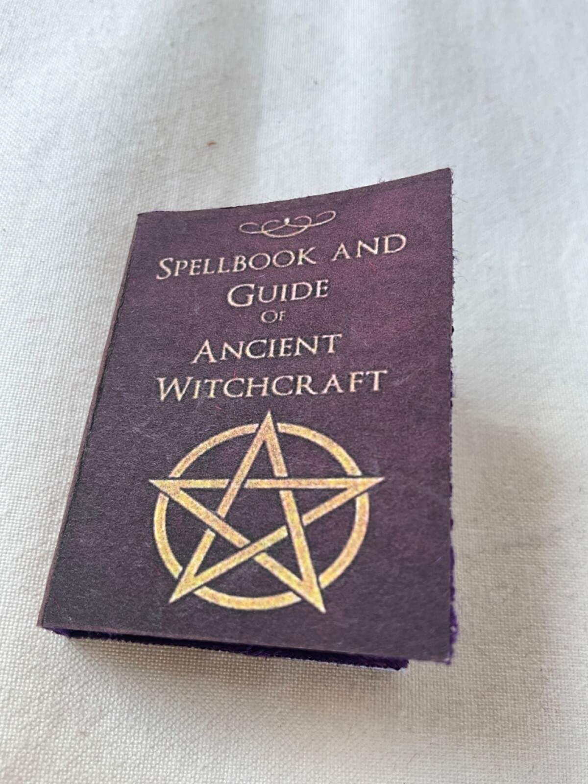 Byers Choice Accessory Halloween Witch Spellbook and Guide of Witchcraft Book