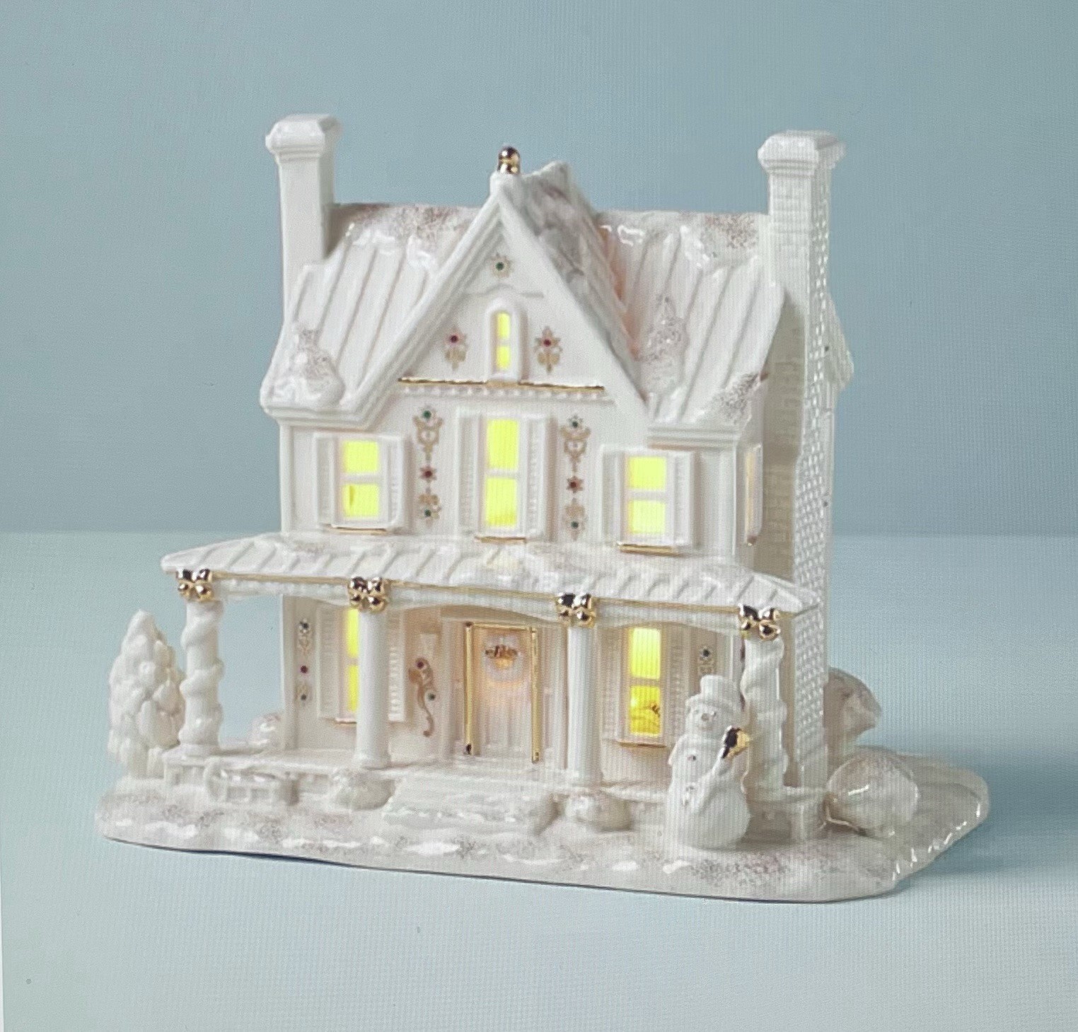 Lenox Mistletoe Park Farmhouse New Lights Up 2023 Farm House Village NIB