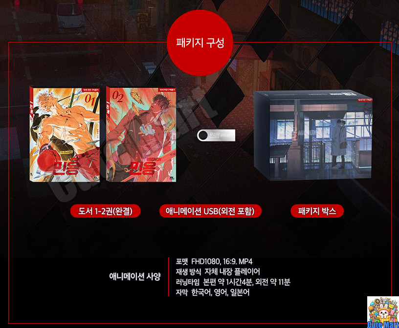 Mignon Webtoon Vol 1-2 Animation Package Set Korean Edition BL Comic Book