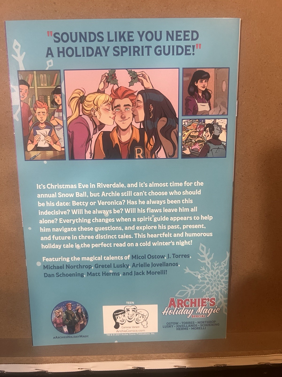 ARCHIE’S HOLIDAY MAGIC #1 DAN PARENT VIRGIN VARIANT COVER ART 2022