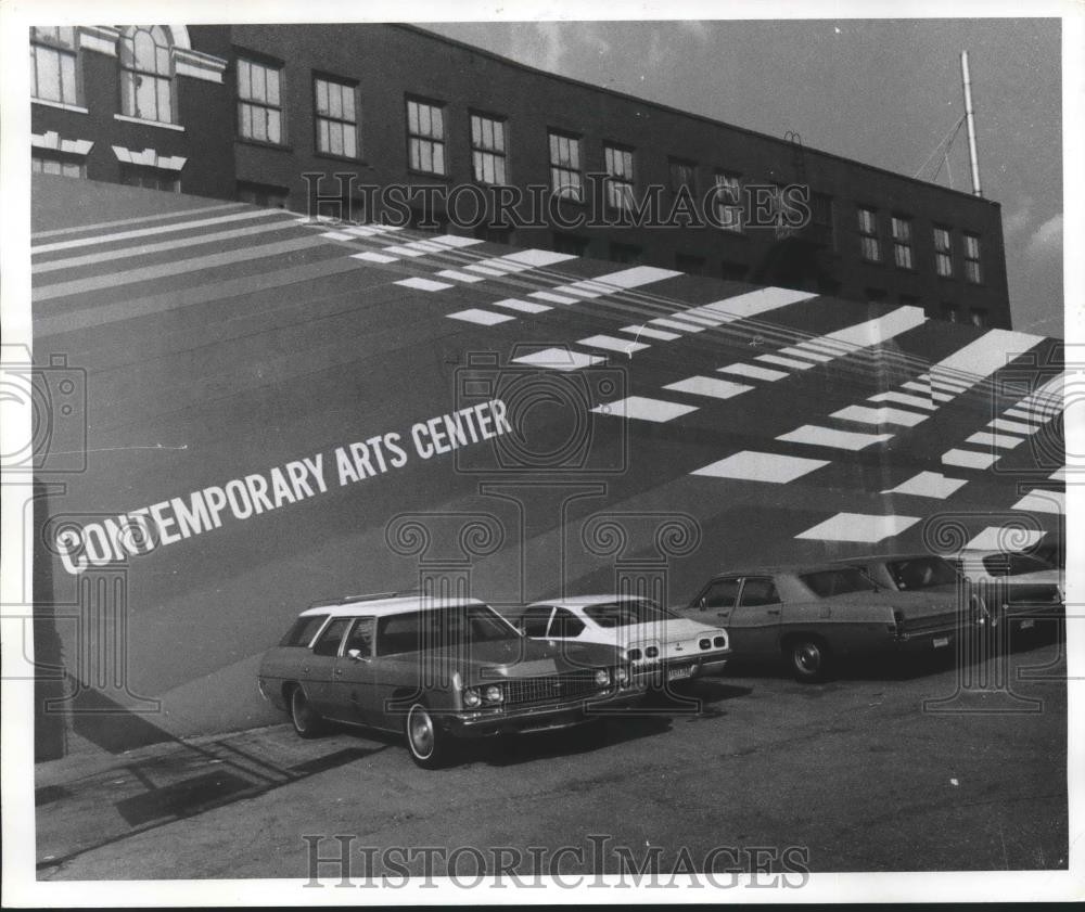 1977 Press Photo Outside the Contemporary Arts Centers in KB Warehouse