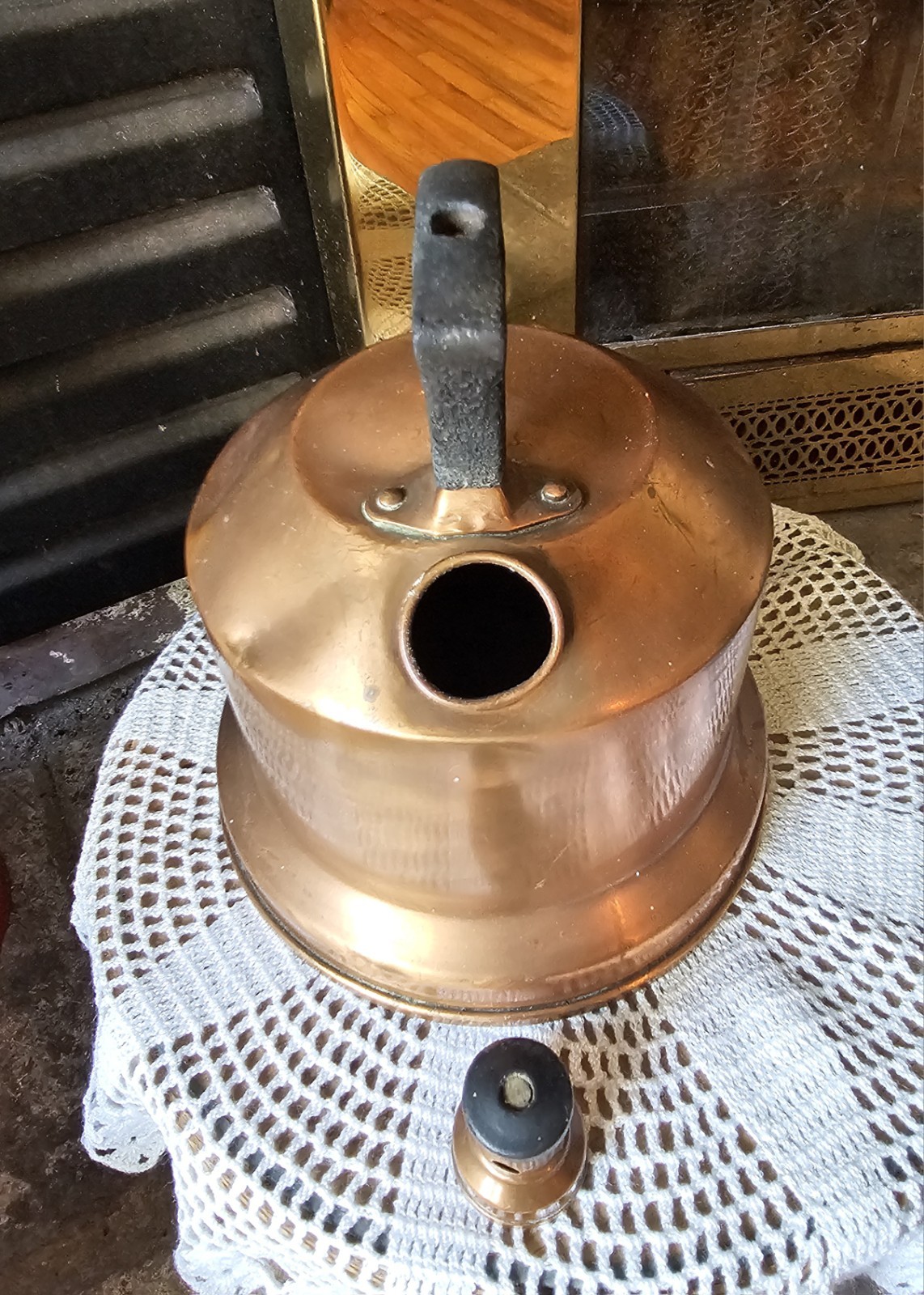 Solid Copper Tea Kettle Antique 8×8 Spout Included Beautiful Design