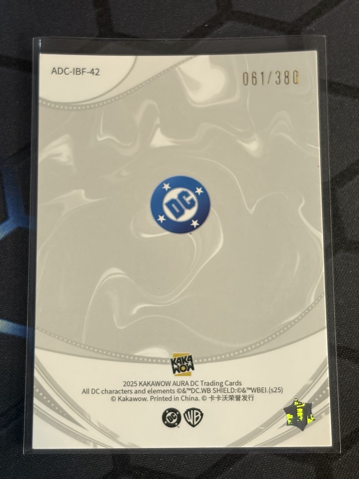 2025 Kakawow Aura DC Trading Cards Bat Card #ADC-IBF-42 Mr. Freeze /380