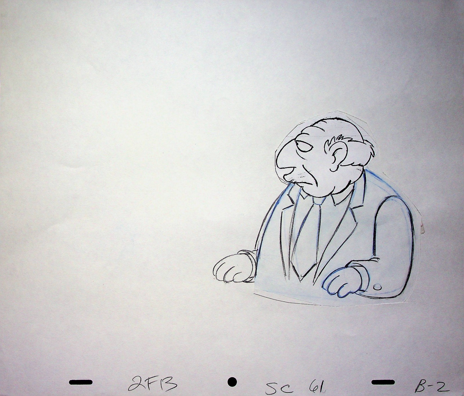 The Simpsons Production Hand Drawn Animation Pencil 20th Century Fox