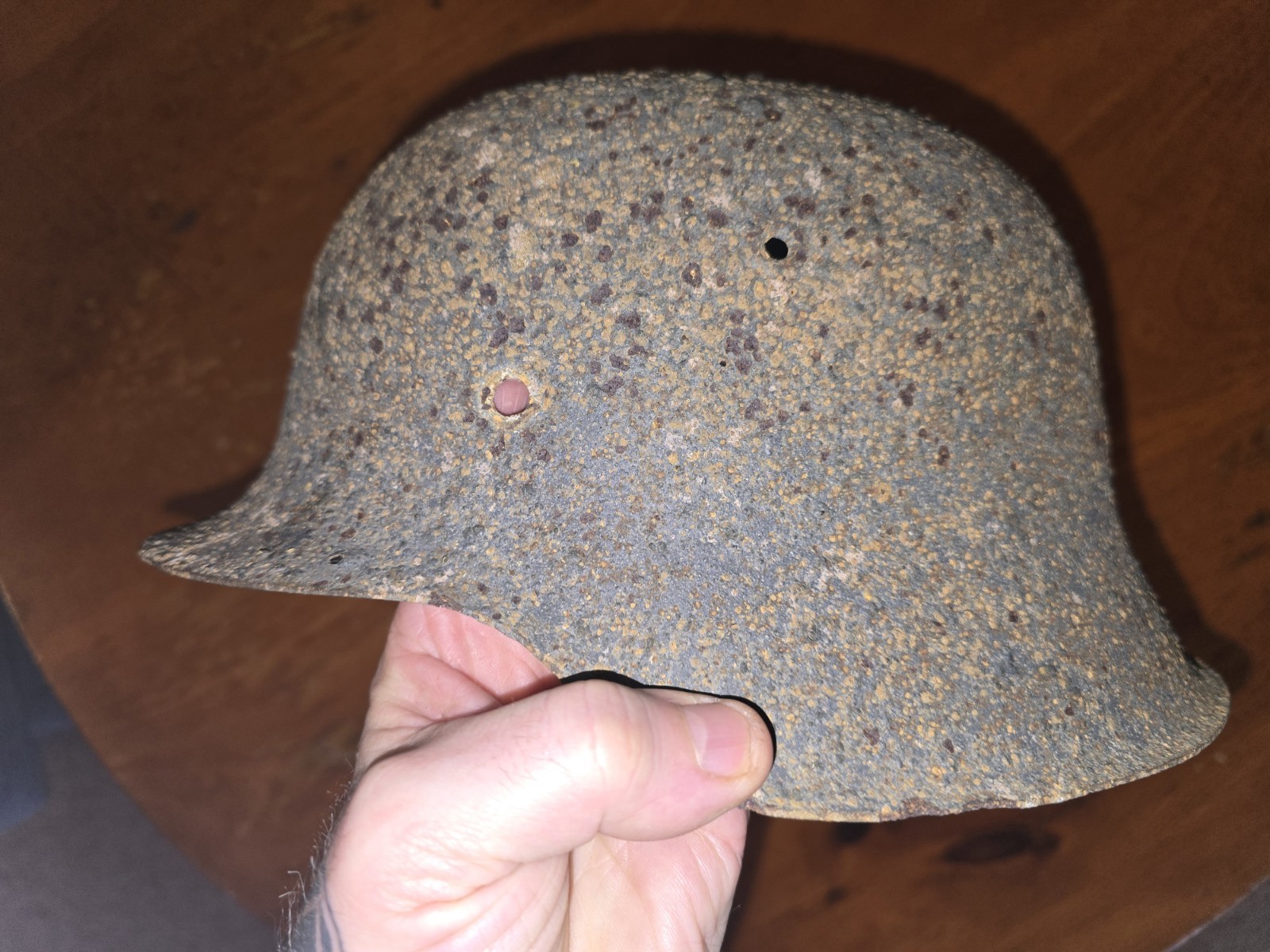 German WW II 1939-45 Original Steel Helmet Relic Militaria Collectible Germany