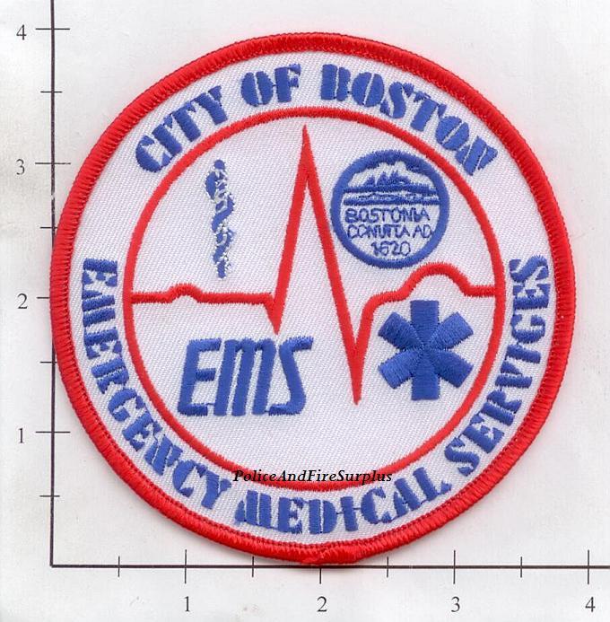 Massachusetts – Boston EMS Emergency Medical Services MA Fire Dept Patch v3