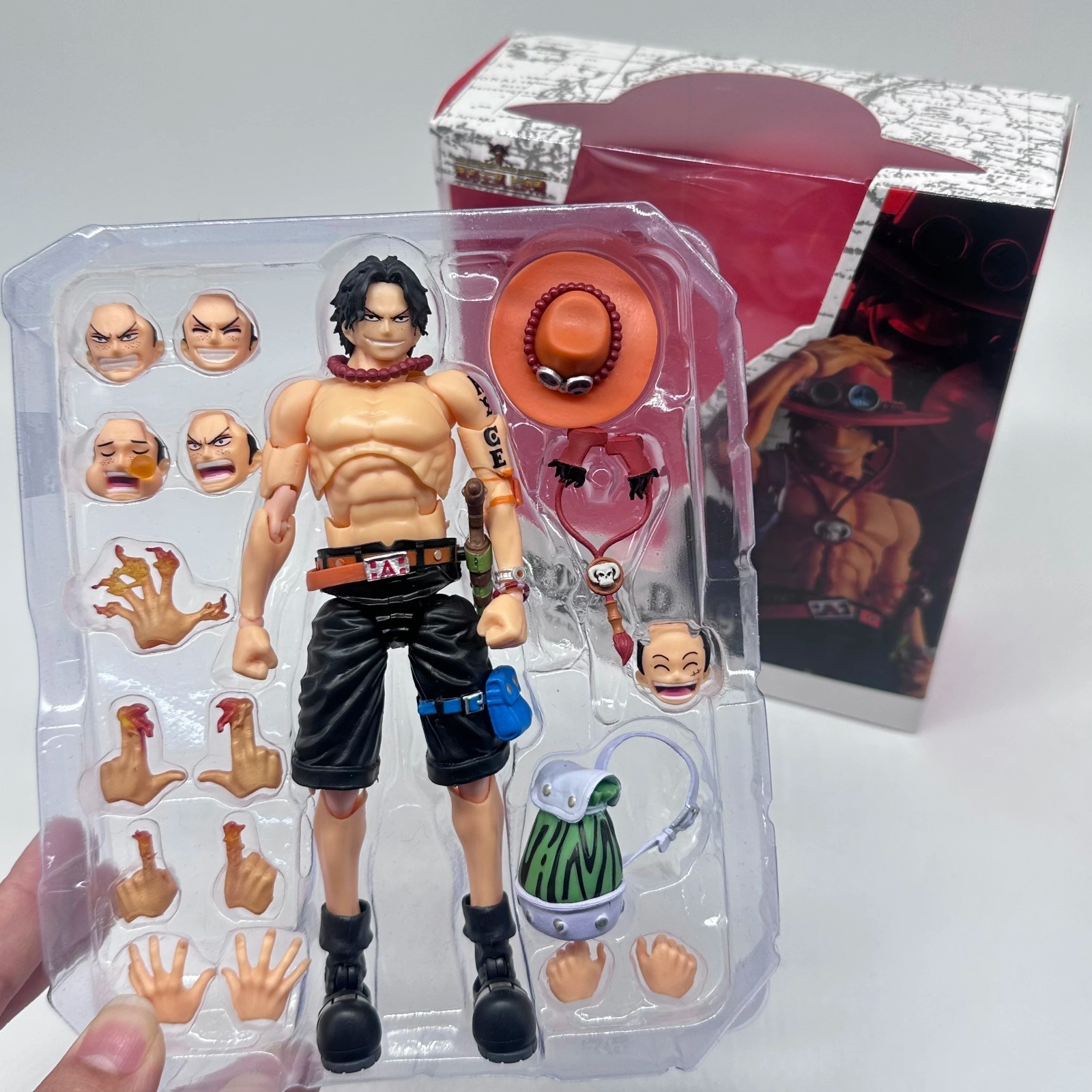 S.H.Figuarts One Piece Portgas D. Ace – Fire Fist – TAMASHII NATIONS Japan New