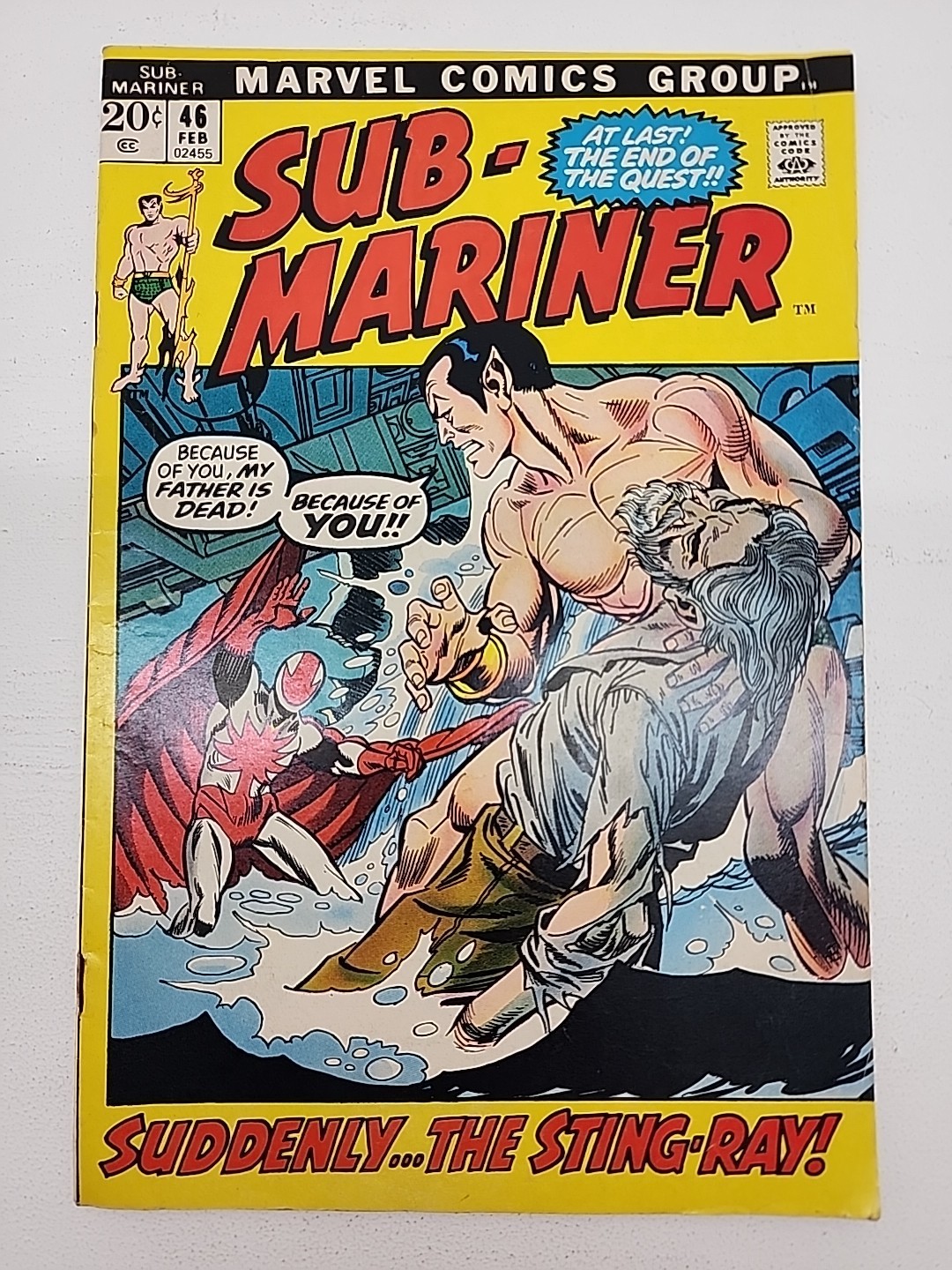 Sub-Mariner #46 Stingray Appearance Frank Giacoia Frank Ray Gil Kane 1972