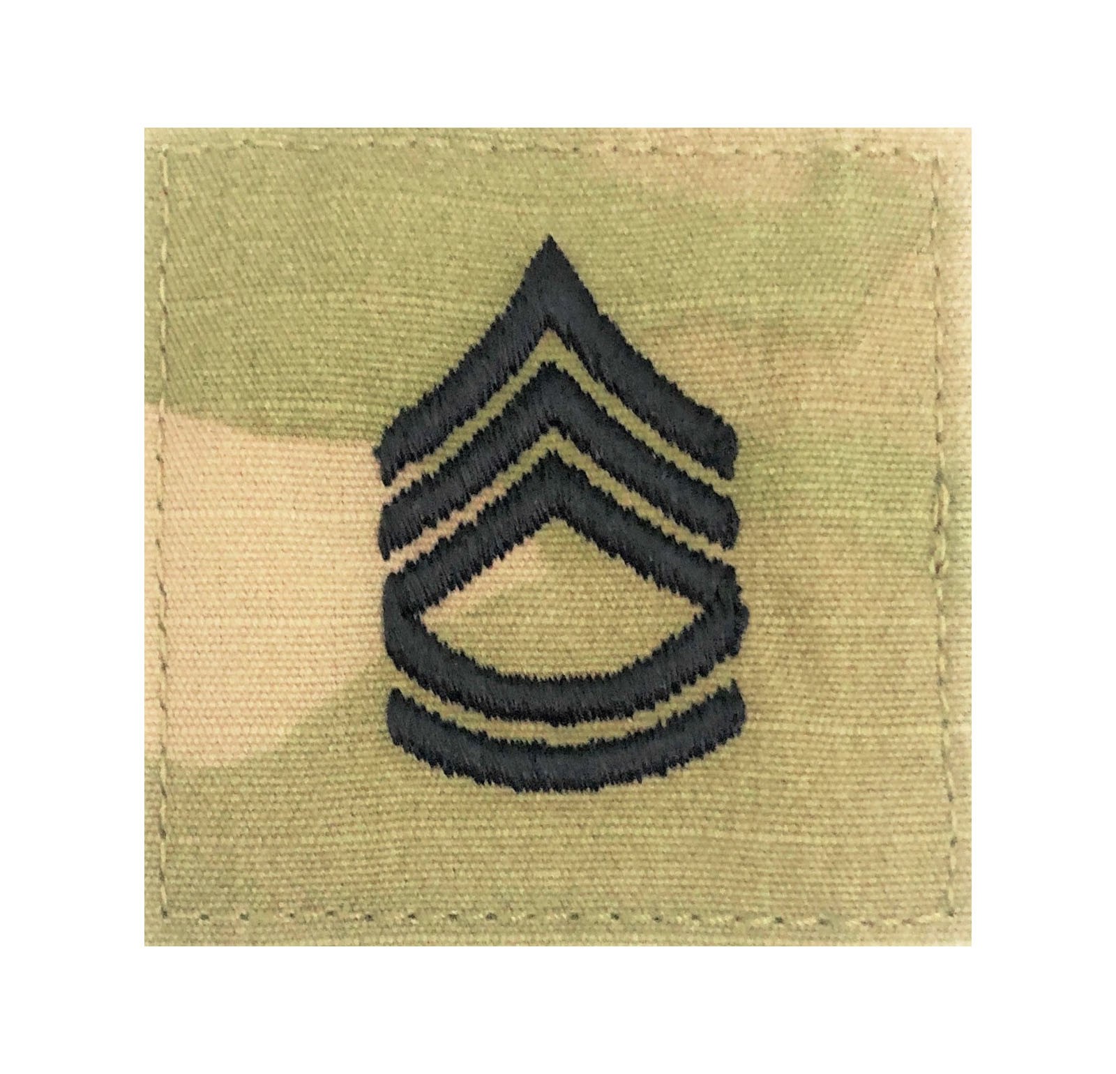 Sergeant First Class OCP 2×2 Rank With Hook Fastener-Veteran Owned Business