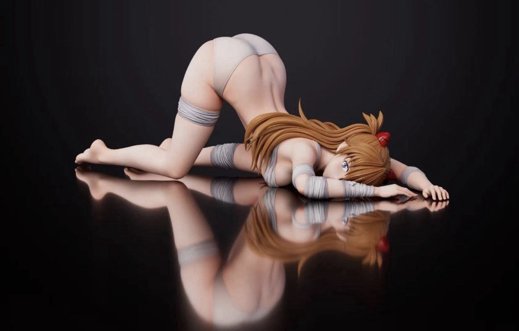 Asuka Langley Soryu Evangelion Bandage Ver PVC Anime Figure Statue Collectible