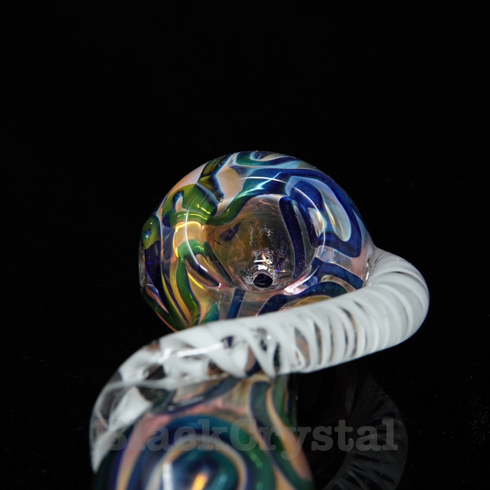 4.5 in Handmade Gold Fumed Galactic Wormhole Tobacco Smoking Bowl Pipes