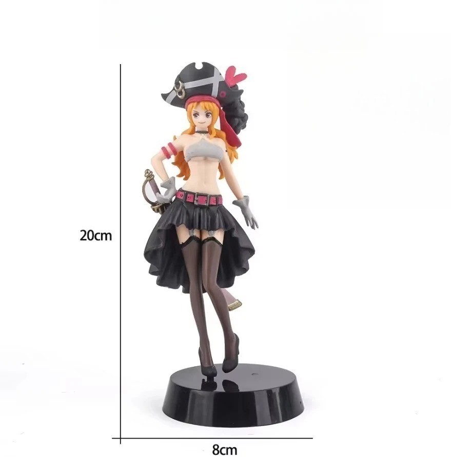 19CM One Piece Nami Film Red Figure Anime PVC Collectible Model Toy Gift