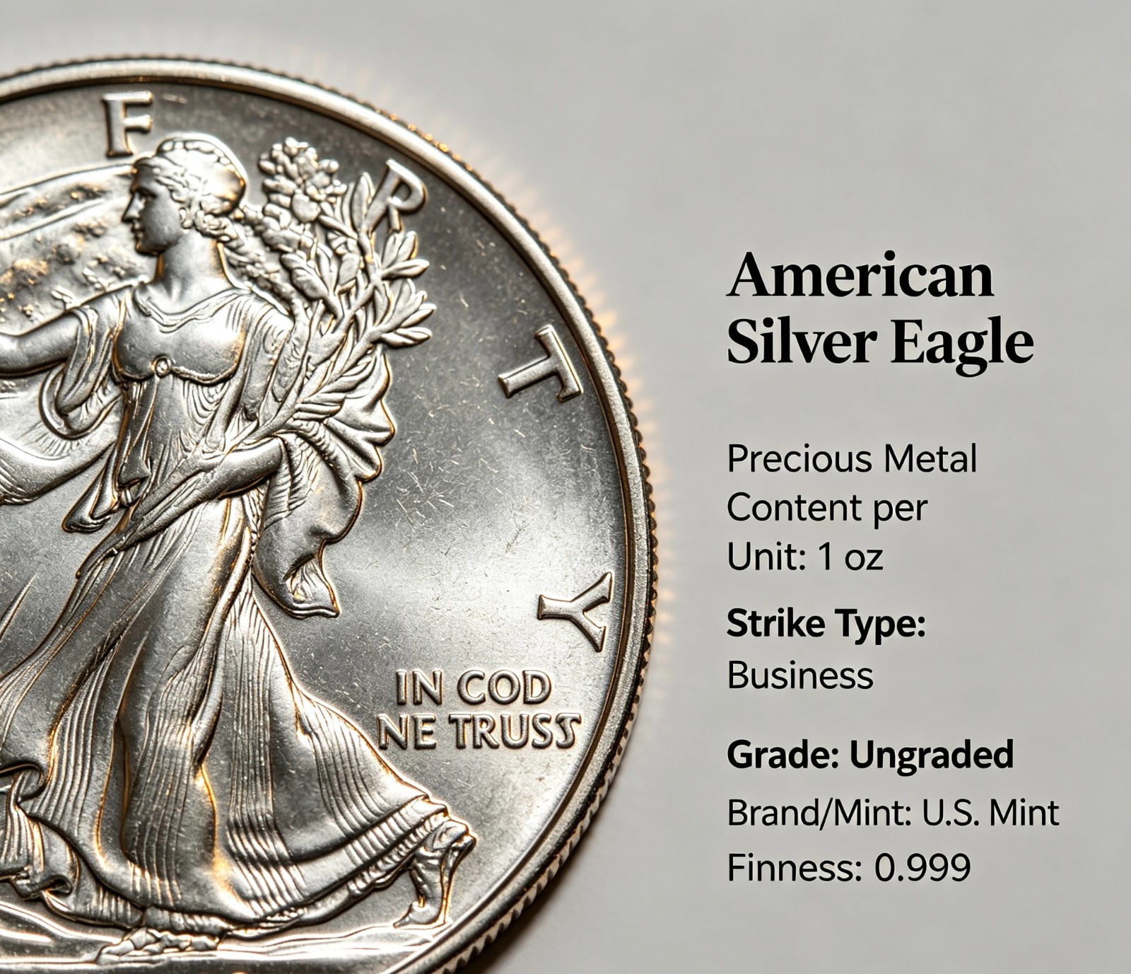 lOT OF 5 2023 $1..999 American Eagle 1 oz Brilliant Uncirculated