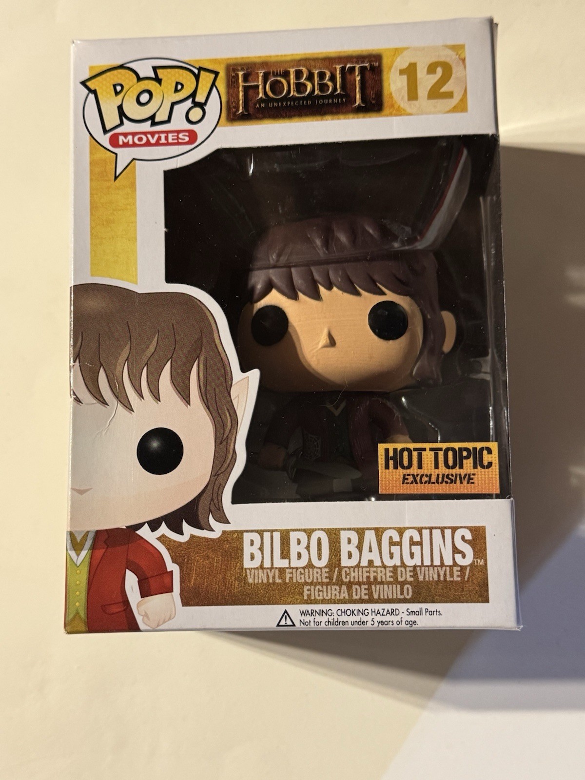 Funko Pop! The Hobbit Bilbo Baggins #12 Hot Topic Exclusive w/ Spider Webs RARE