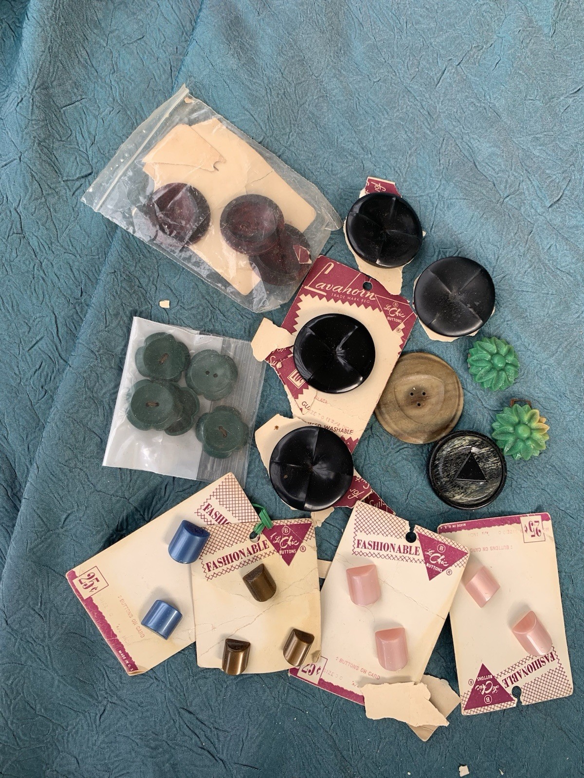 Assorted Lot Of Vintage Buttons Sew On -Variety Of Sets