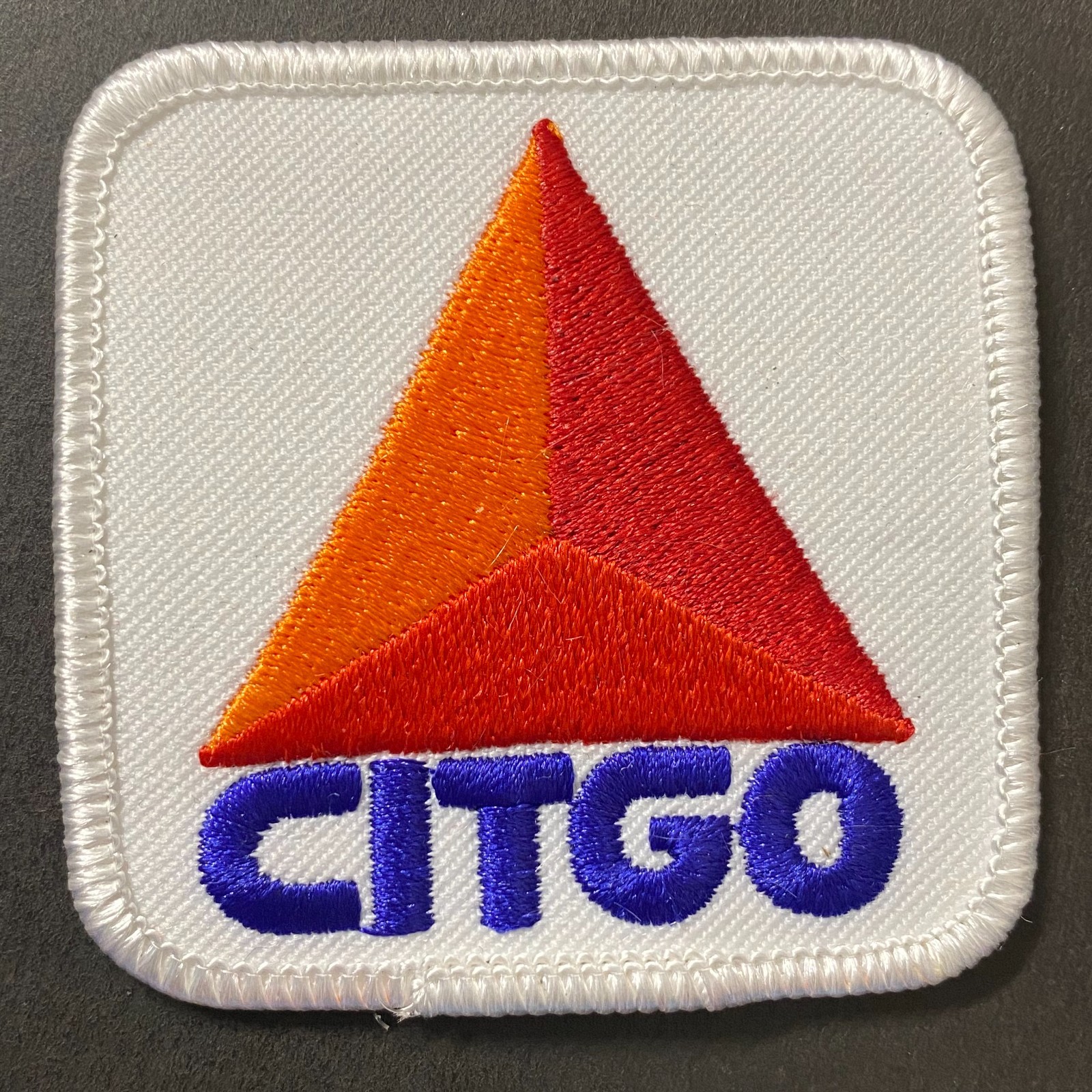 Citgo Gasoline Embroidered Patch Vintage 2 1/2″ x 2 1/2″ VGC