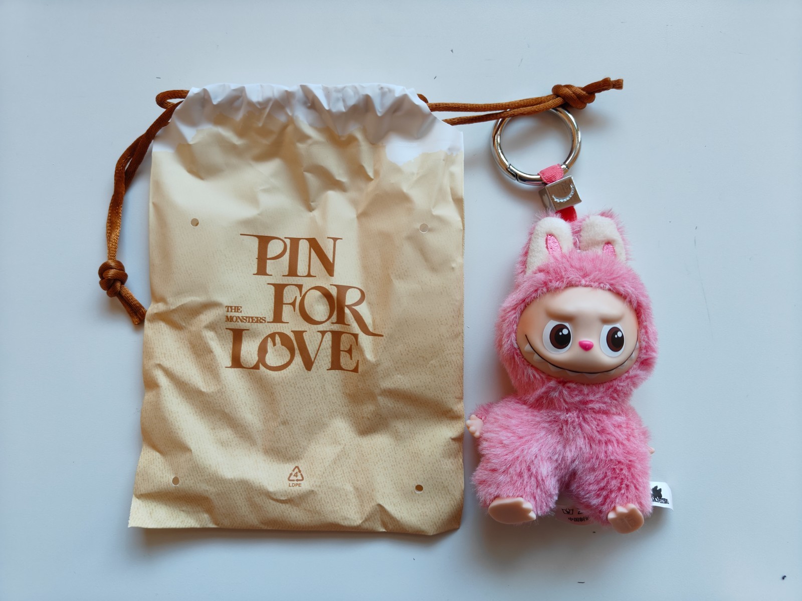 POP MART Labubu The Monsters Pin For Love Plush Pendant – Heart Secret US Seller
