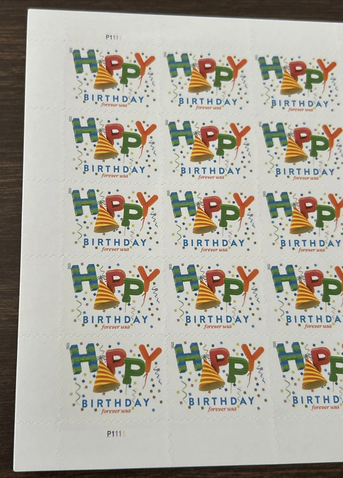 USPS Happy Birthday Sheet of 20 Celebration Stamps Scott # 5635 (MNH)