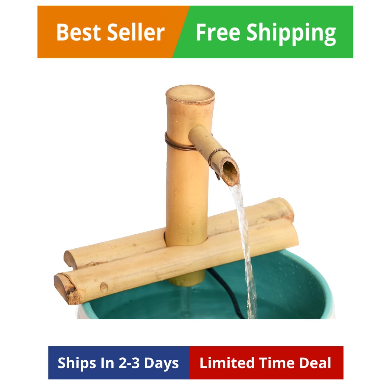 Adjustable Water Spout Size: 7″ H x 7″ W x 2″ D