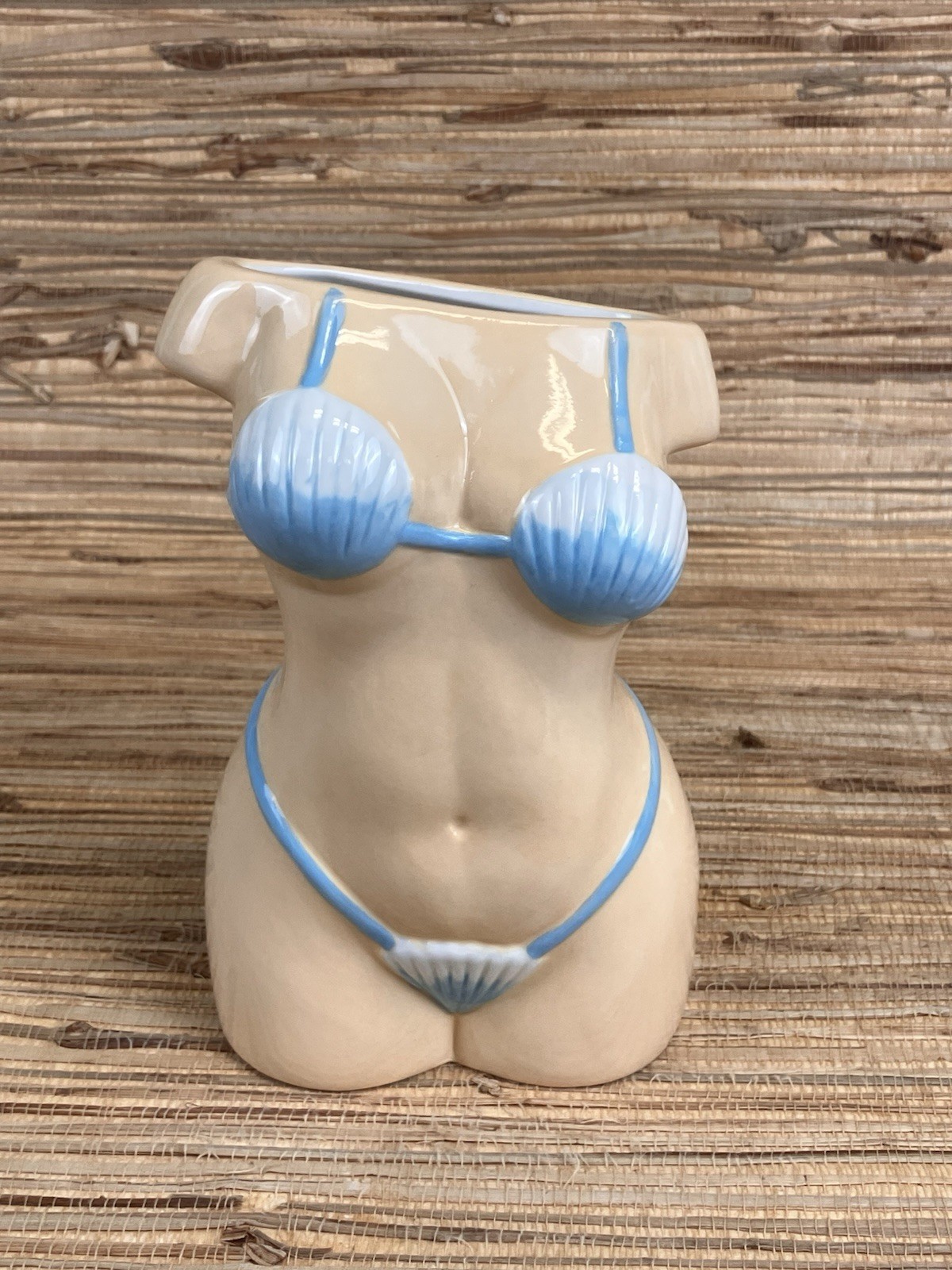 Bikini Girl Tiki Mug Ceramic Cup 6.5″ Tall 20 Fl Oz Summer Beach Tiki New