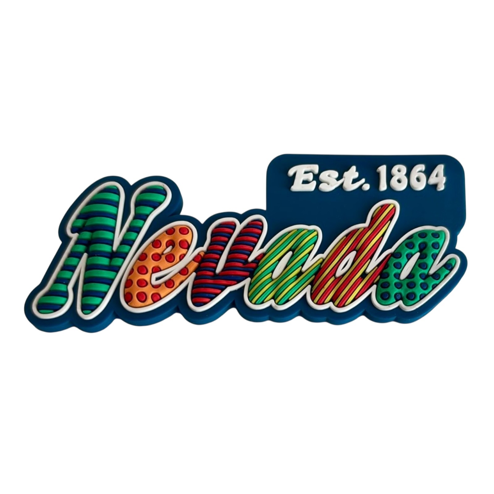 Nevada Festive Multicolor Letters Fridge Designer Magnet 3.25″ x 1.25″
