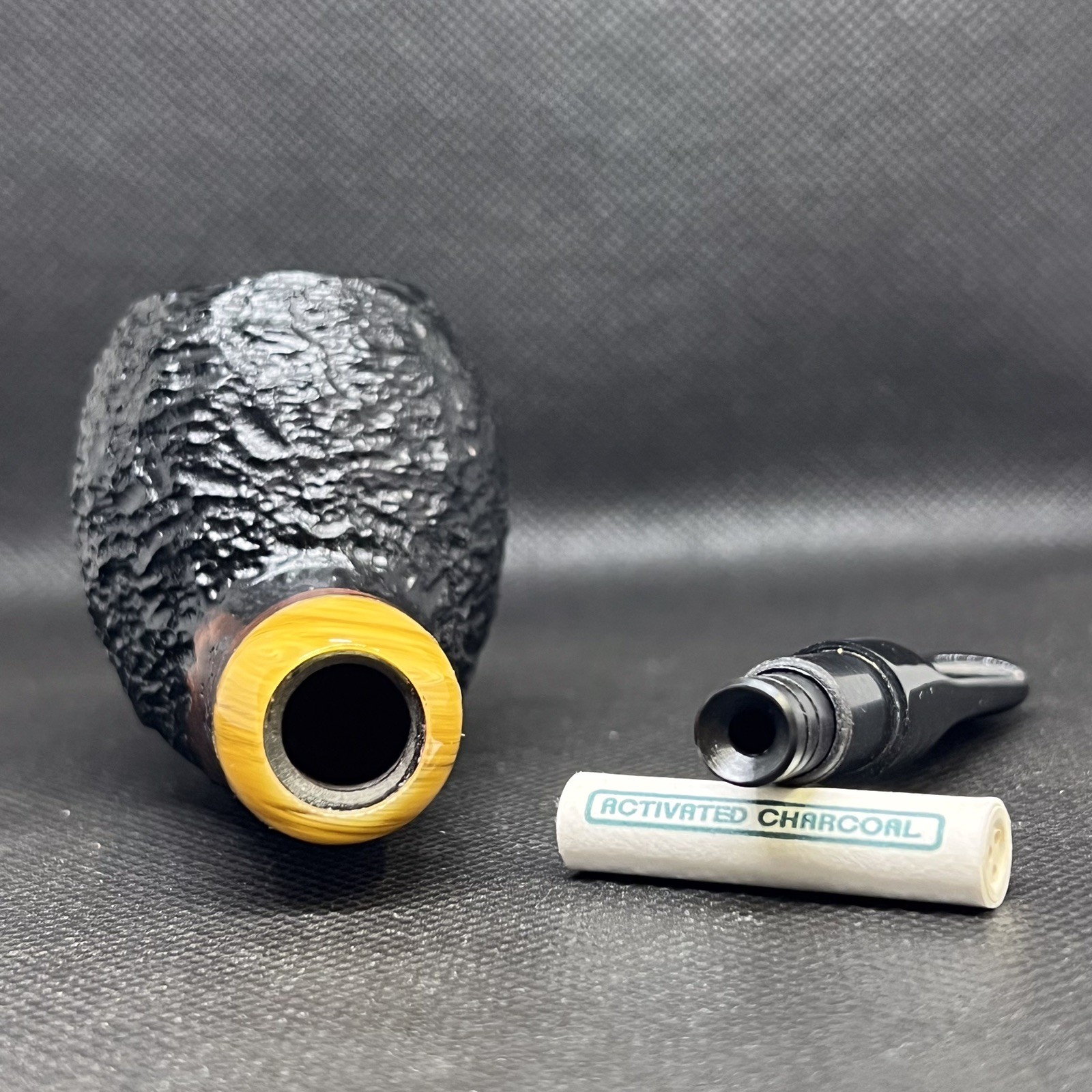 Dagner Pipes Custom Design BLACK EL DAGNER 9mm Tobacco Pipe Briar New Unsmoked