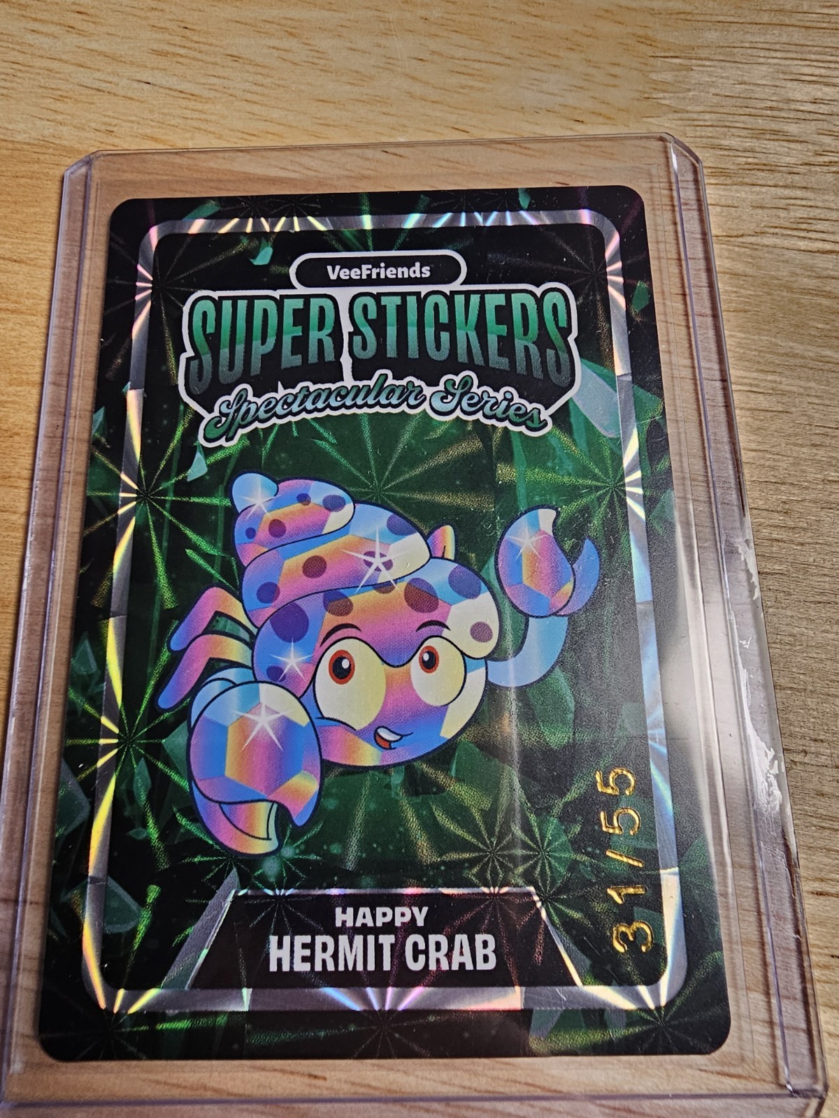 VeeFriends Happy Hermit Crab Super Stickers Spectacular Series #31/55 SSP