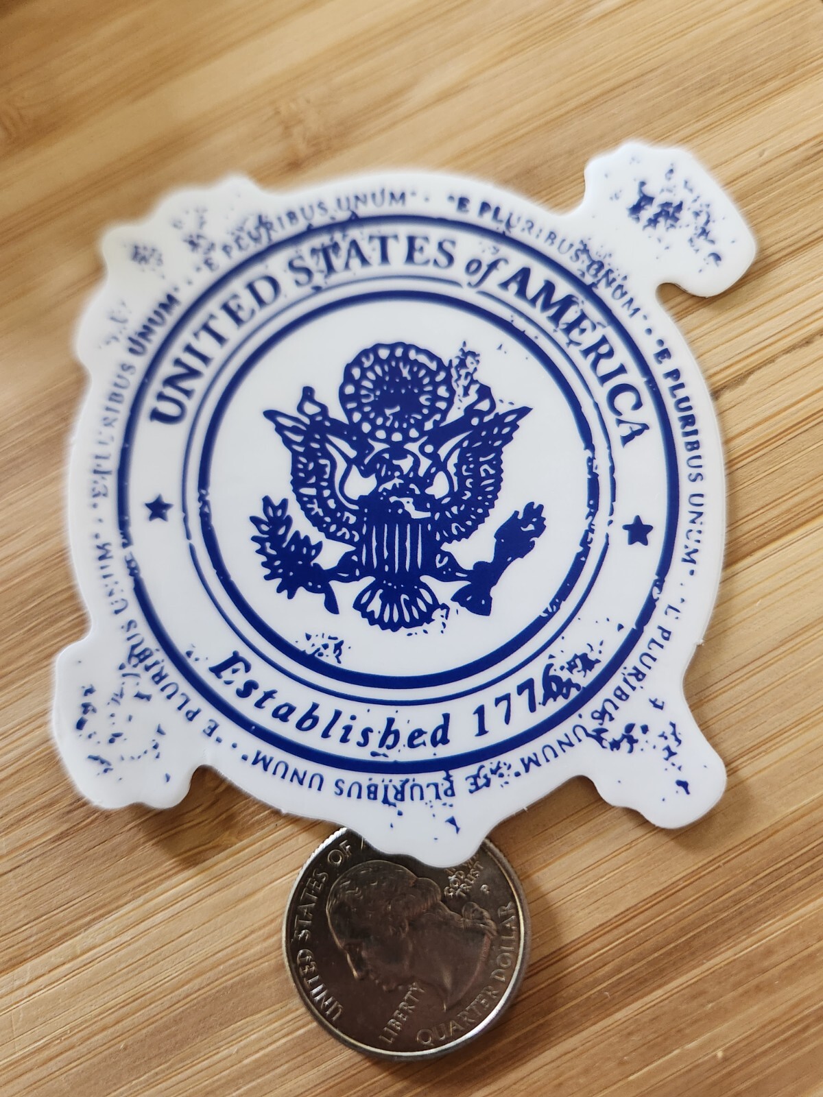 UNITED STATES Sticker Customs Sticker Customs Decal Travel Sticker USA Sticker