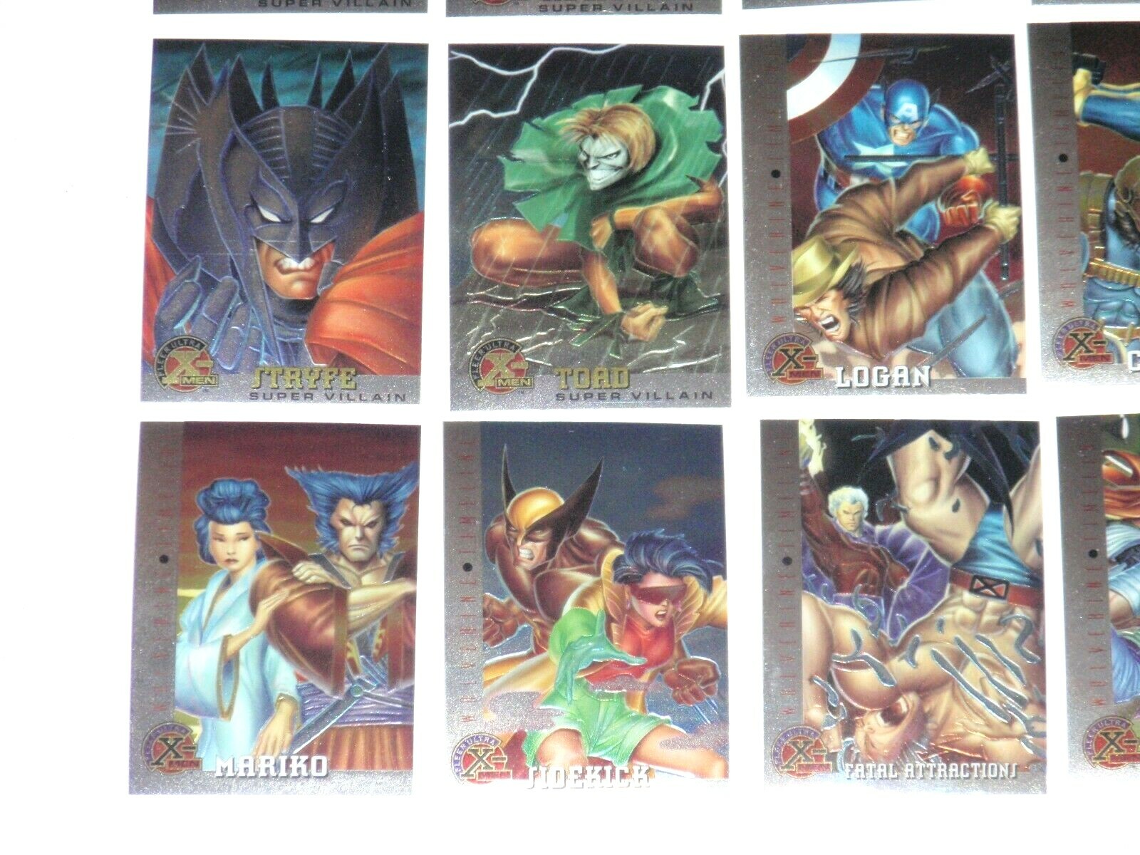1995 FLEER ULTRA X-MEN CHROMIUM 100 CARD SET MARVEL HAUNTED MANSION DEADPOOL